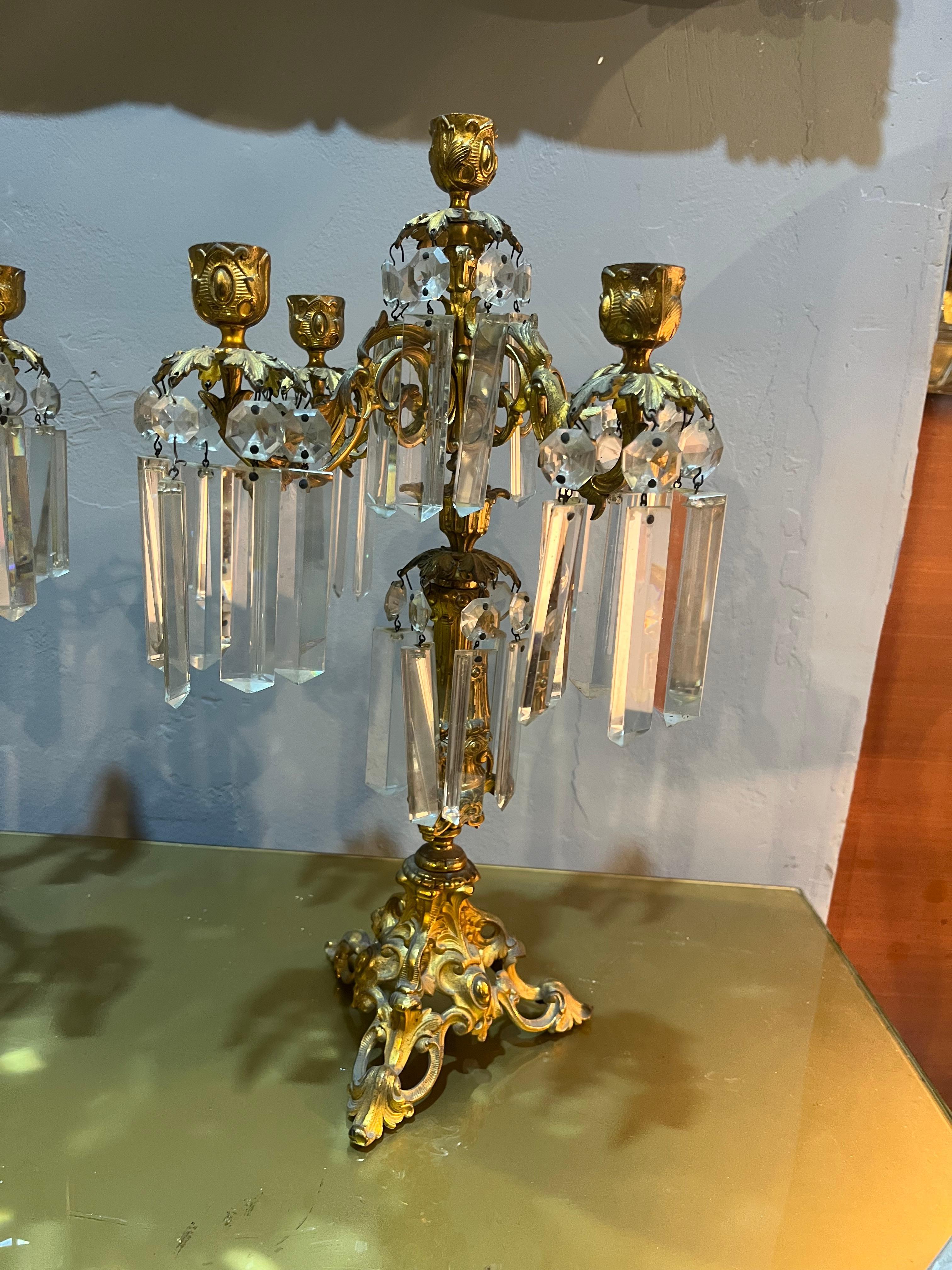 Mid-20th Century Pair of Baroque Style Candlesticks