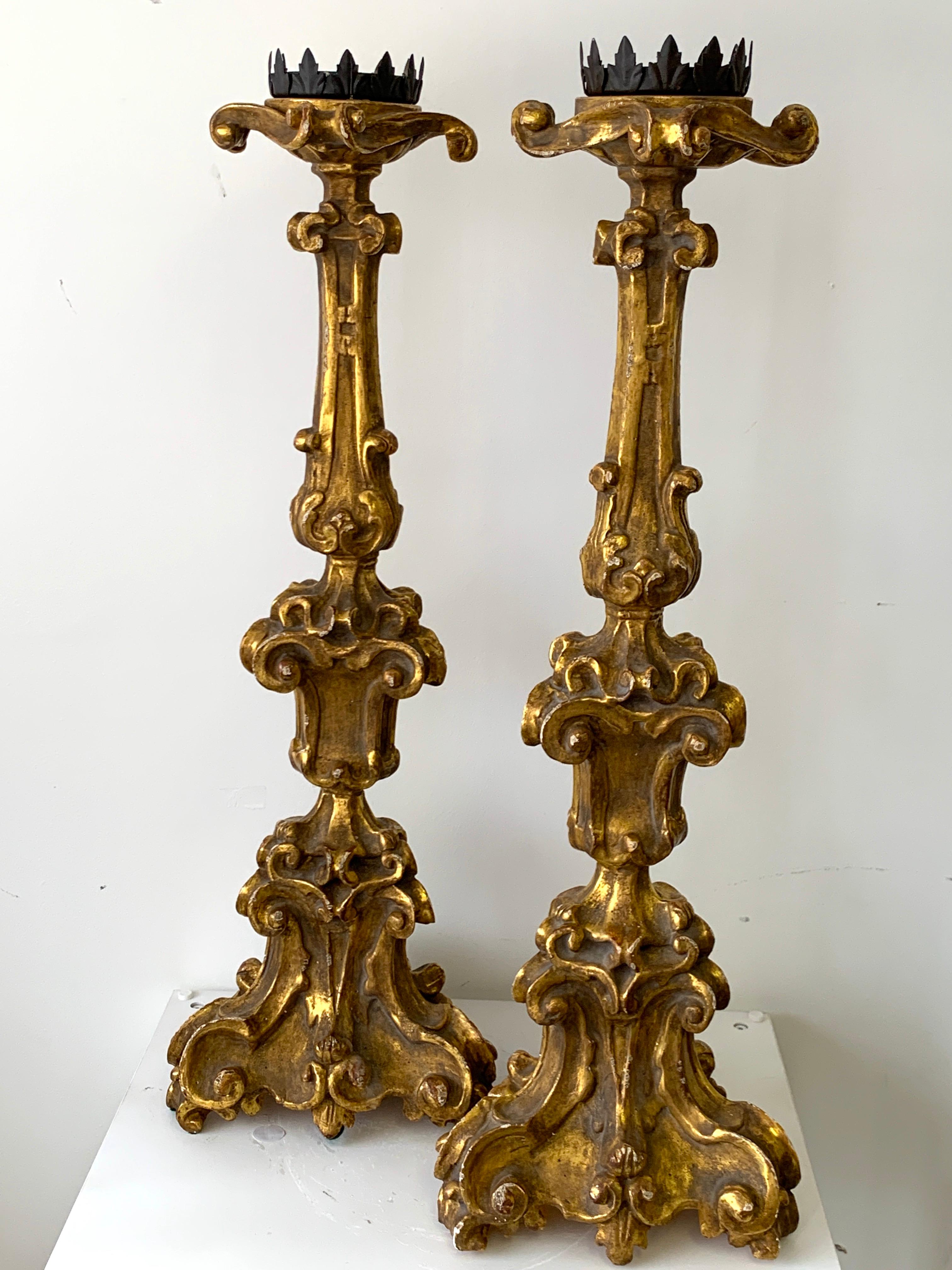 baroque candle holders