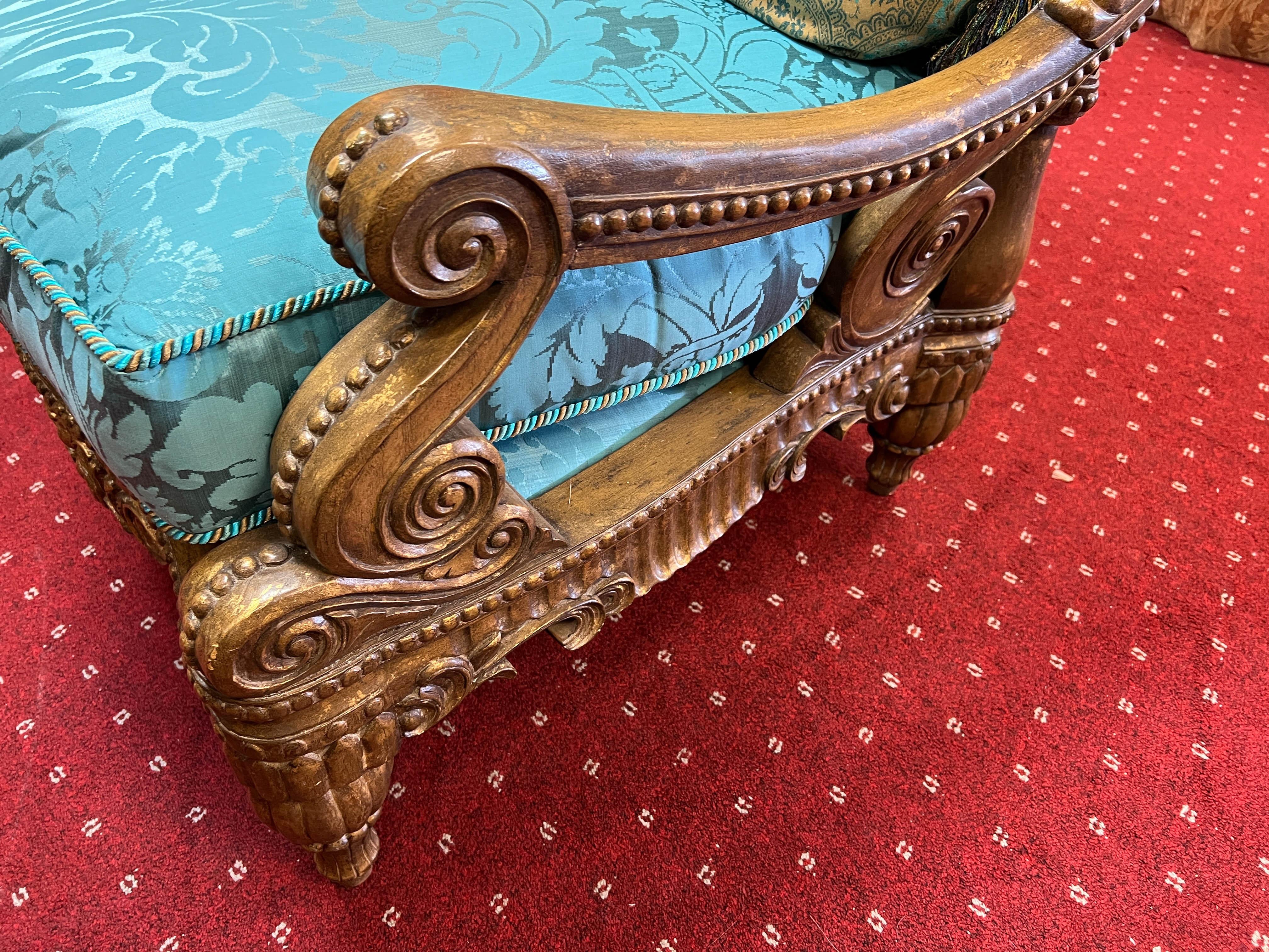 Pair of Baroque Style Oversized Lounge Chairs by Tomlinson 7