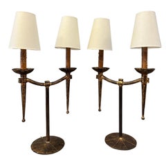 Pair of Baroque Style Spanish Lamps