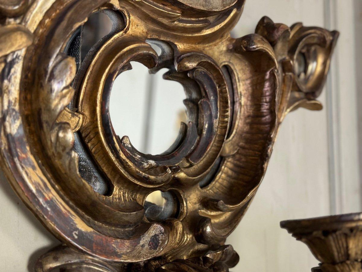 Paire de miroirs muraux de style baroque, miroirs à parclose, vers 1880 Excellent état - En vente à Honnelles, WHT