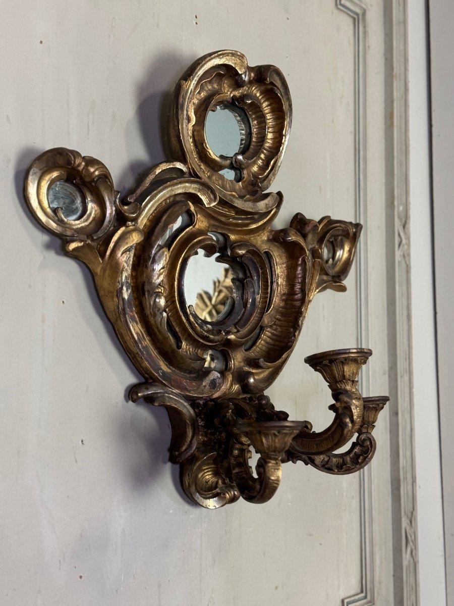 Paire de miroirs muraux de style baroque, miroirs à parclose, vers 1880 en vente 1