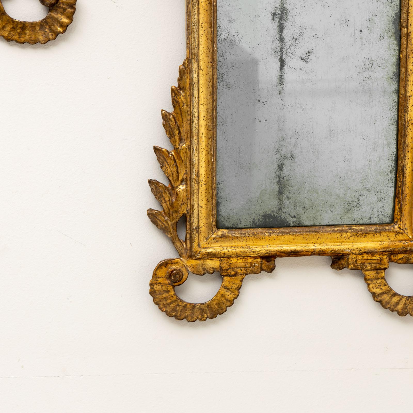 italien Paire de miroirs muraux baroques, Italie, 18ème siècle en vente