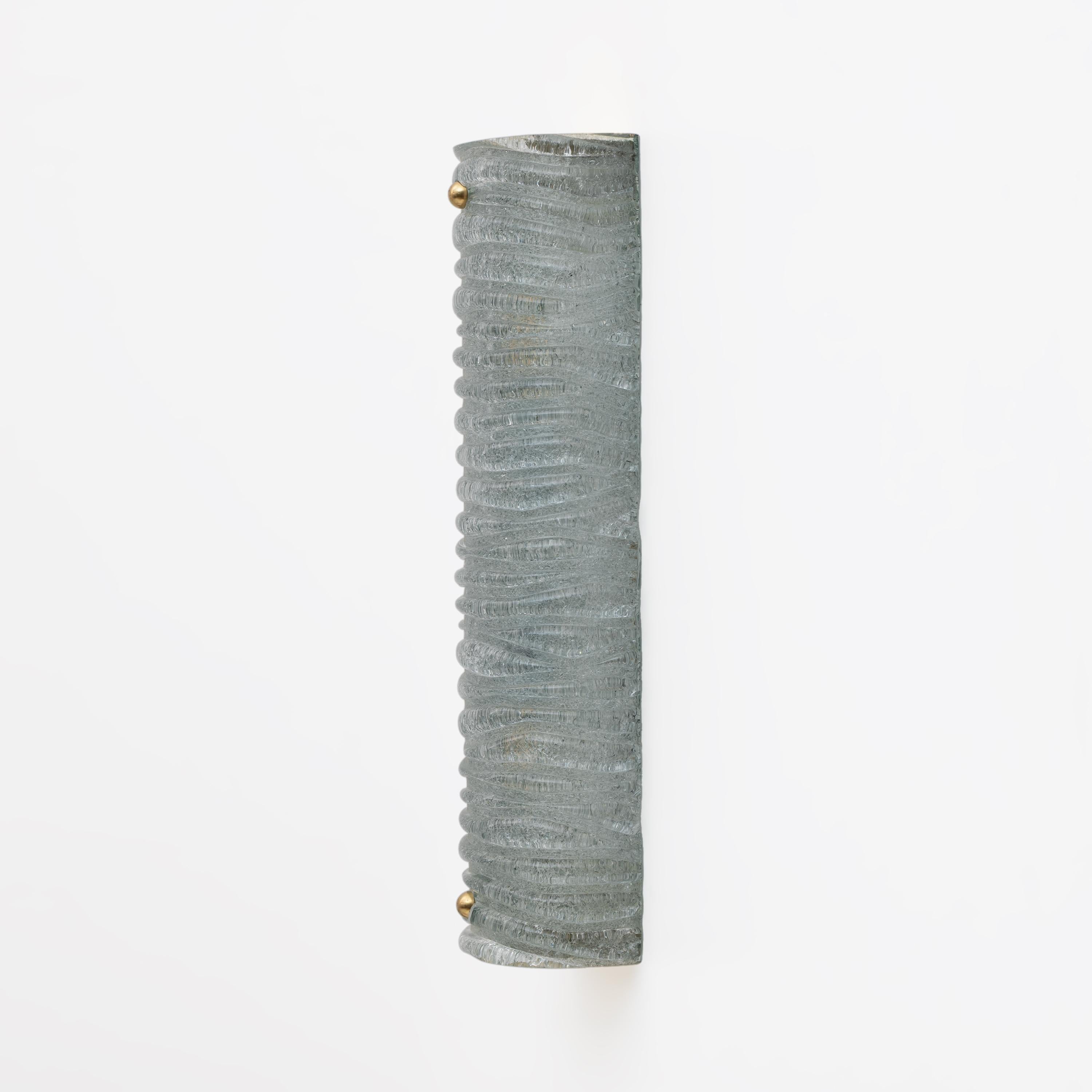 Pareja de candelabros de latón y cristal de Murano estilo Art Decó de Barovier & Toso en Excelente estado para la venta en Puglia, Puglia