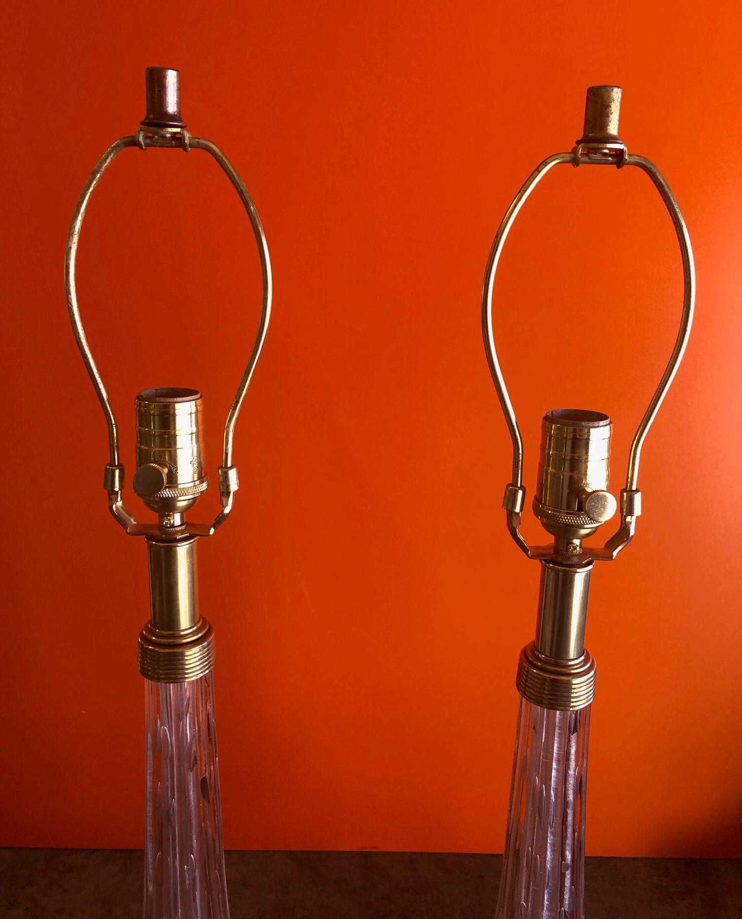 20th Century Pair of Barovier & Toso Pink Bullicante Murano Glass Table Lamps