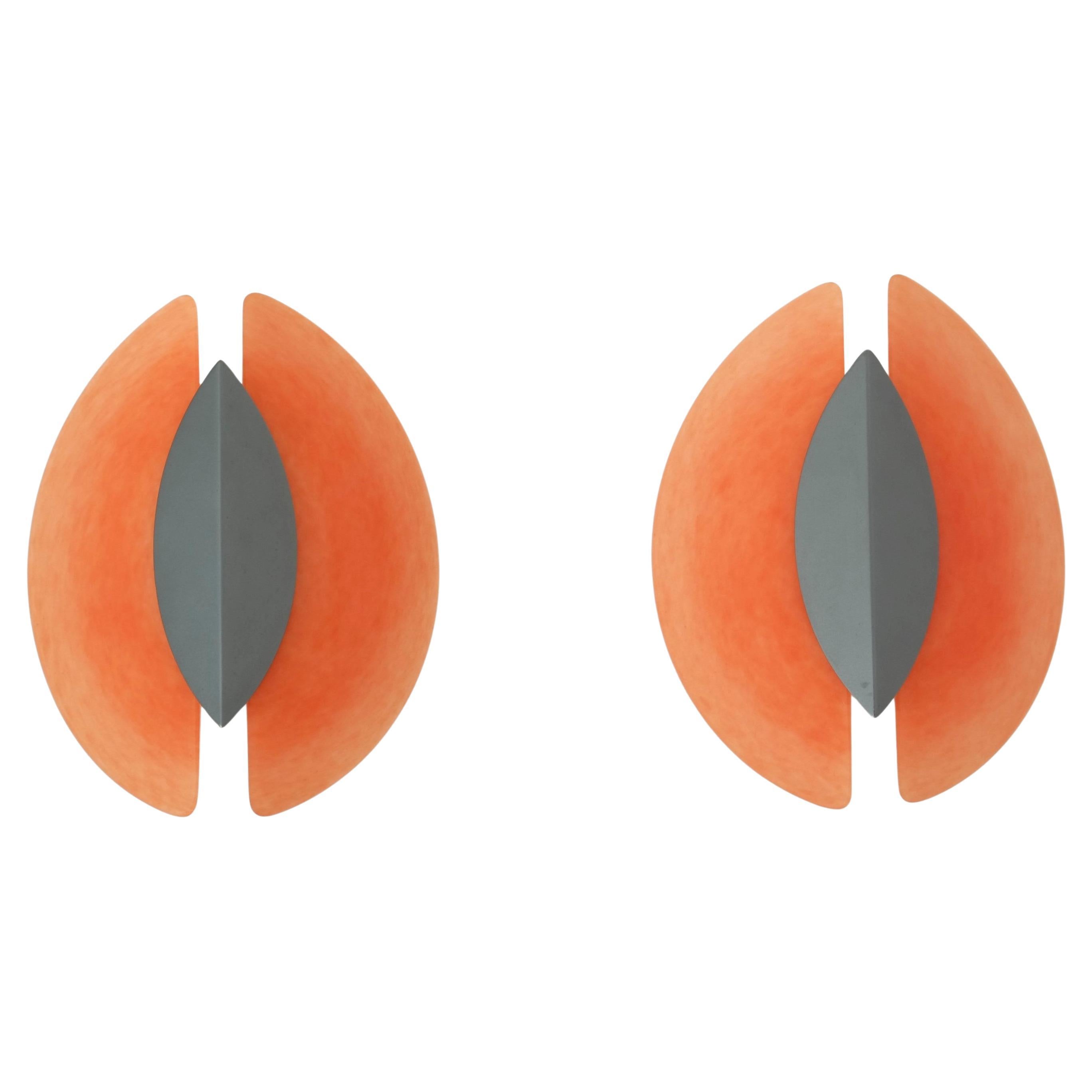 Pair Of Barovier & Toso Wall Lights or Ceiling Lamps Glassa By Rodolfo Dordoni