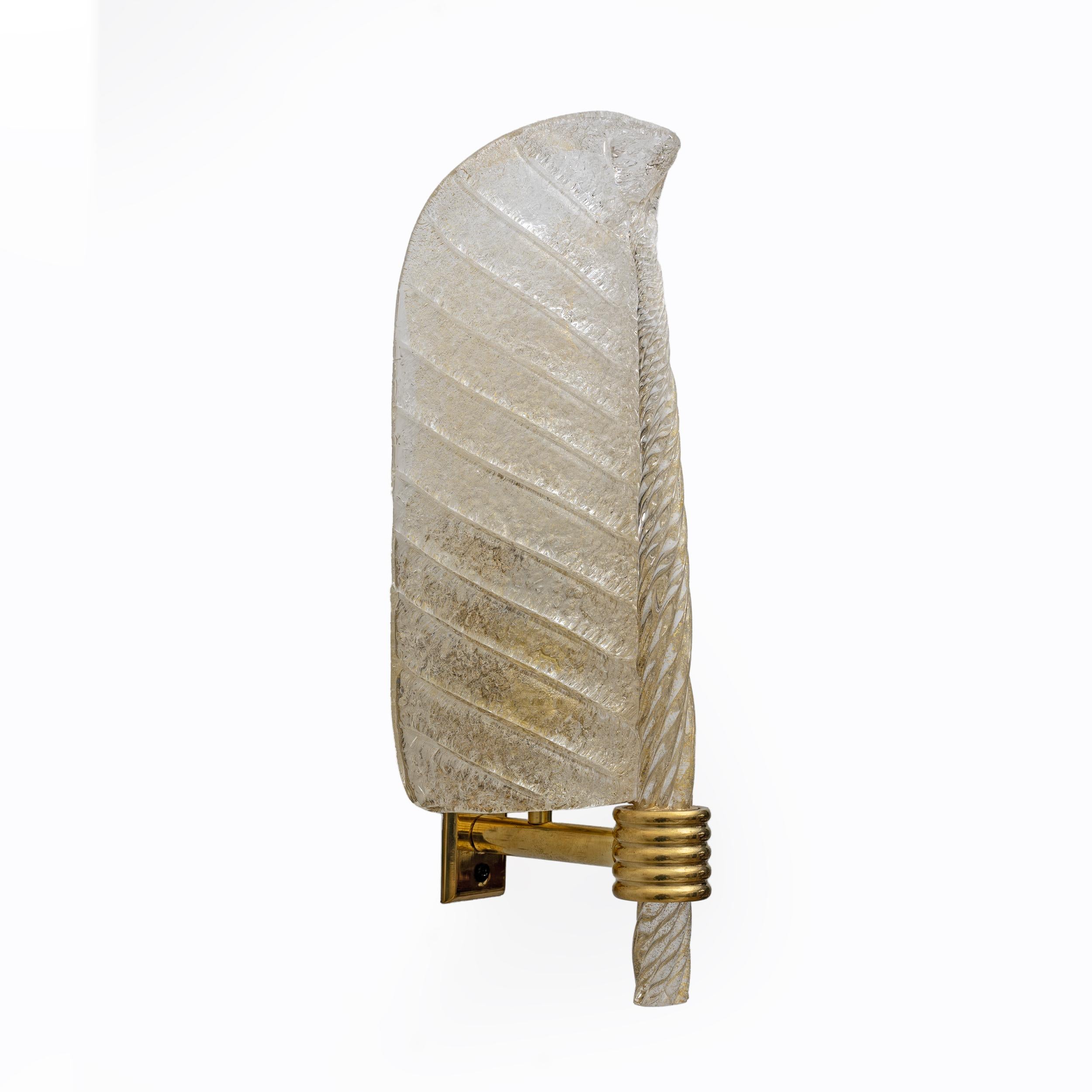 Late 20th Century Pair of Barovier & Toso Style Mid-Century 