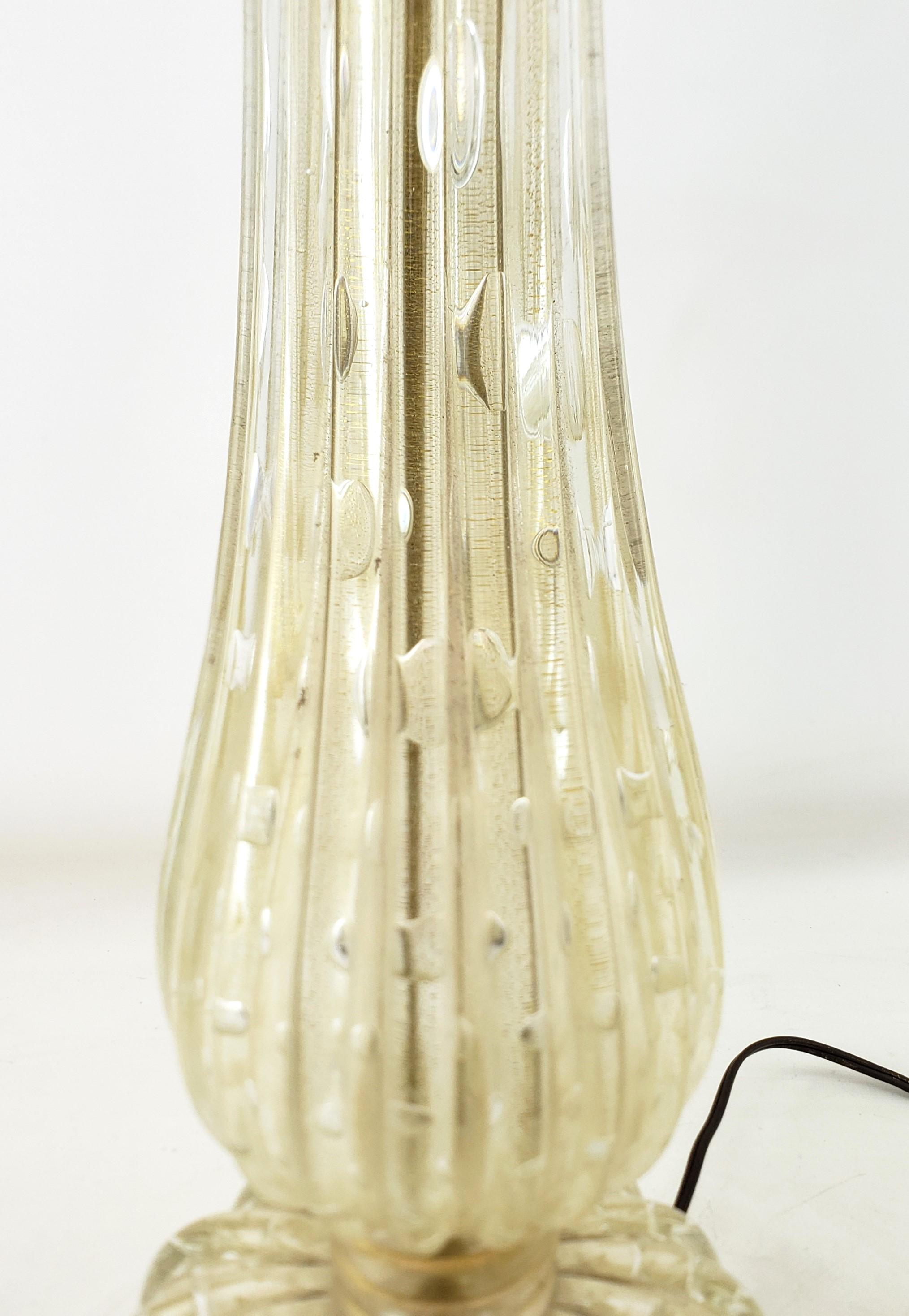 Pair of BarovierAttributed  Mid-Century Modern Murano Art Glass Table Lamps  For Sale 5