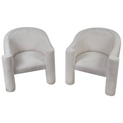 Pair of Barrel Back Club Chairs