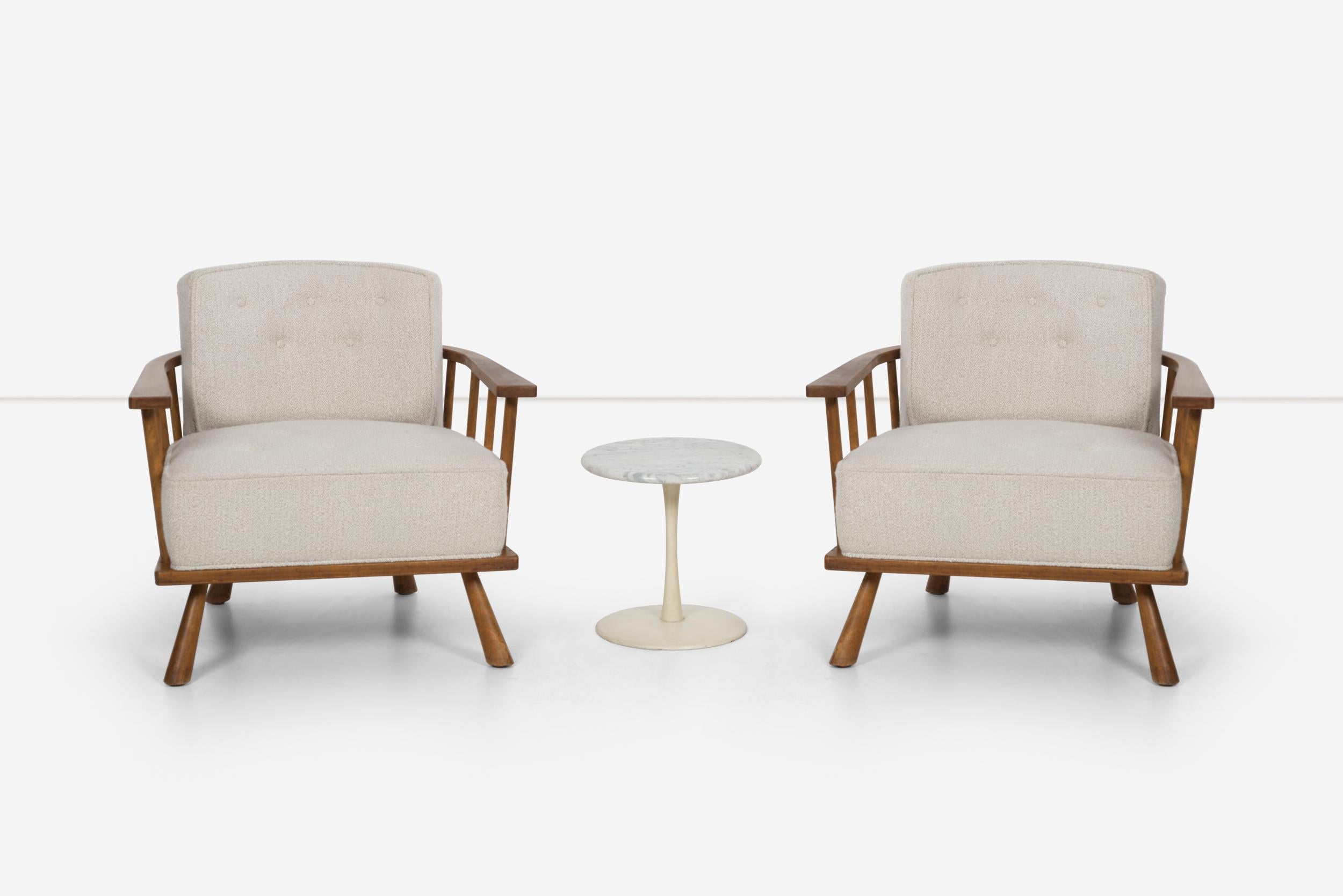 Pair of Barrel Back Lounge Chairs by Robsjohn-Gibbings 5