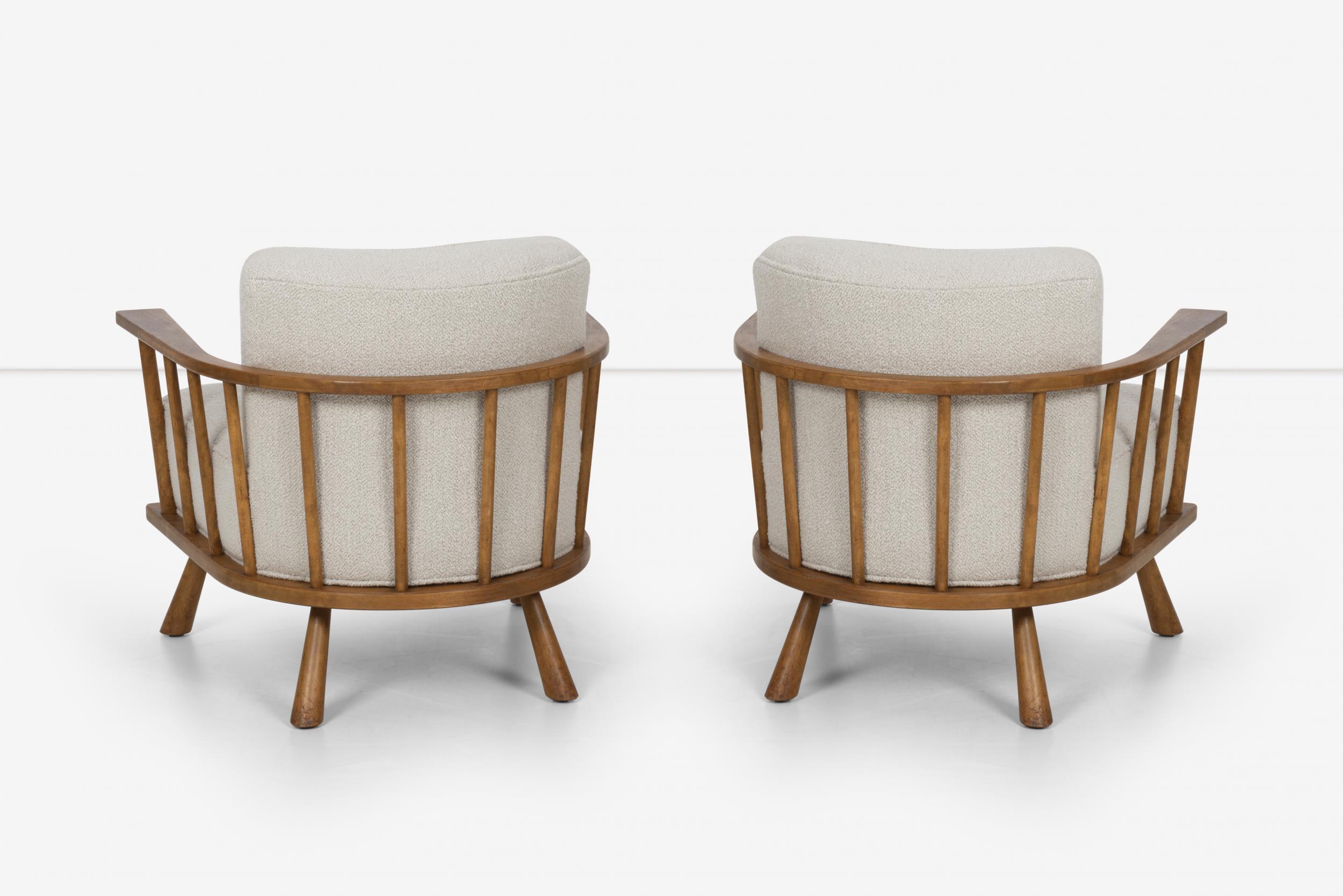Pair of Barrel Back Lounge Chairs by Robsjohn-Gibbings 1