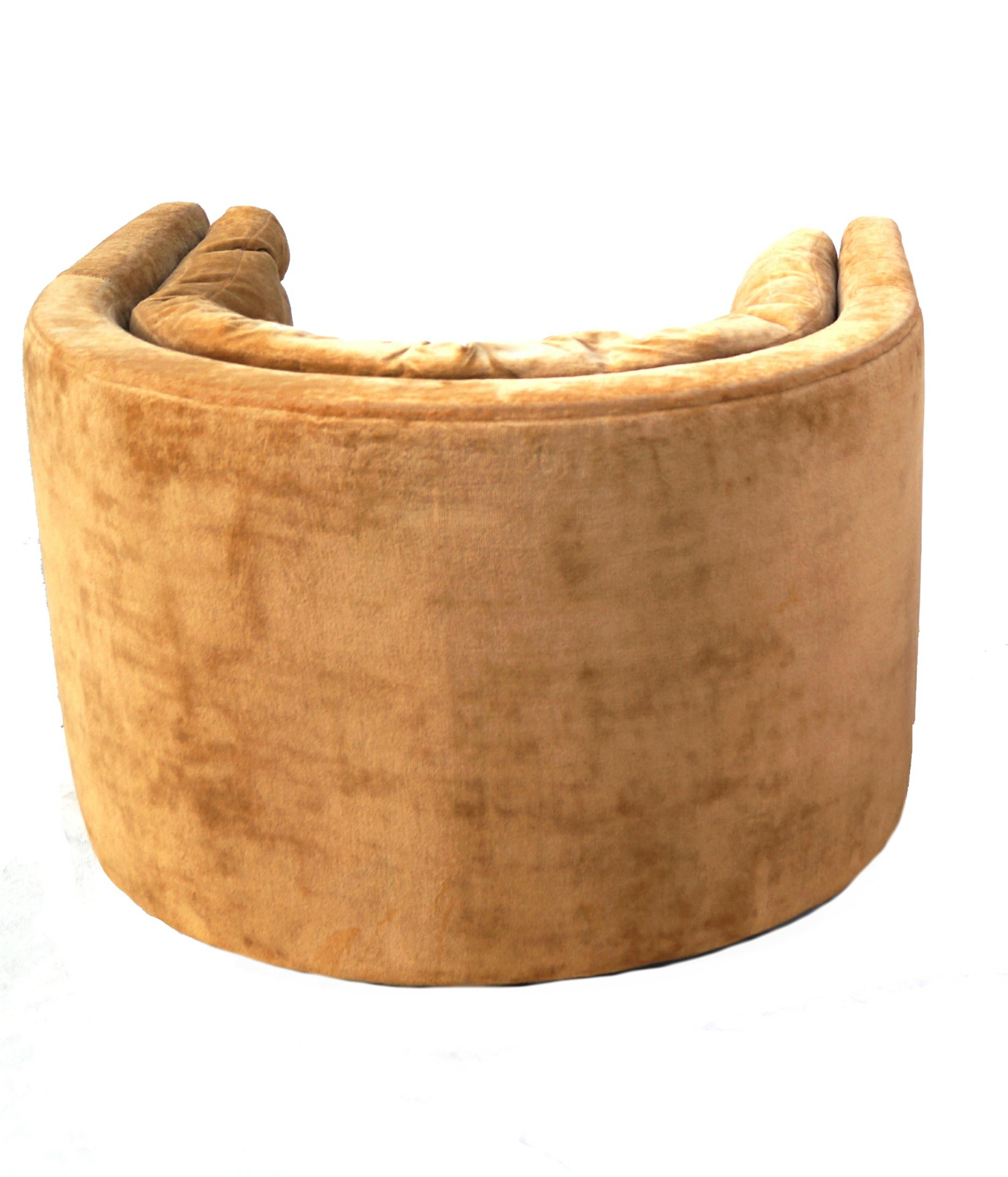 Pair of Barrel Swivel Chairs in the Manner of Milo Baughman 2