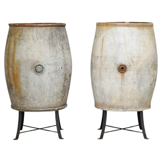 Pair of Barrels on Stands in vendita