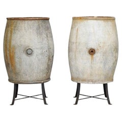 Used Pair of Barrels on Stands