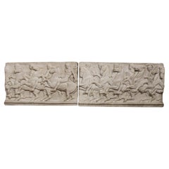 Paire de bas-reliefs, 19e siècle
