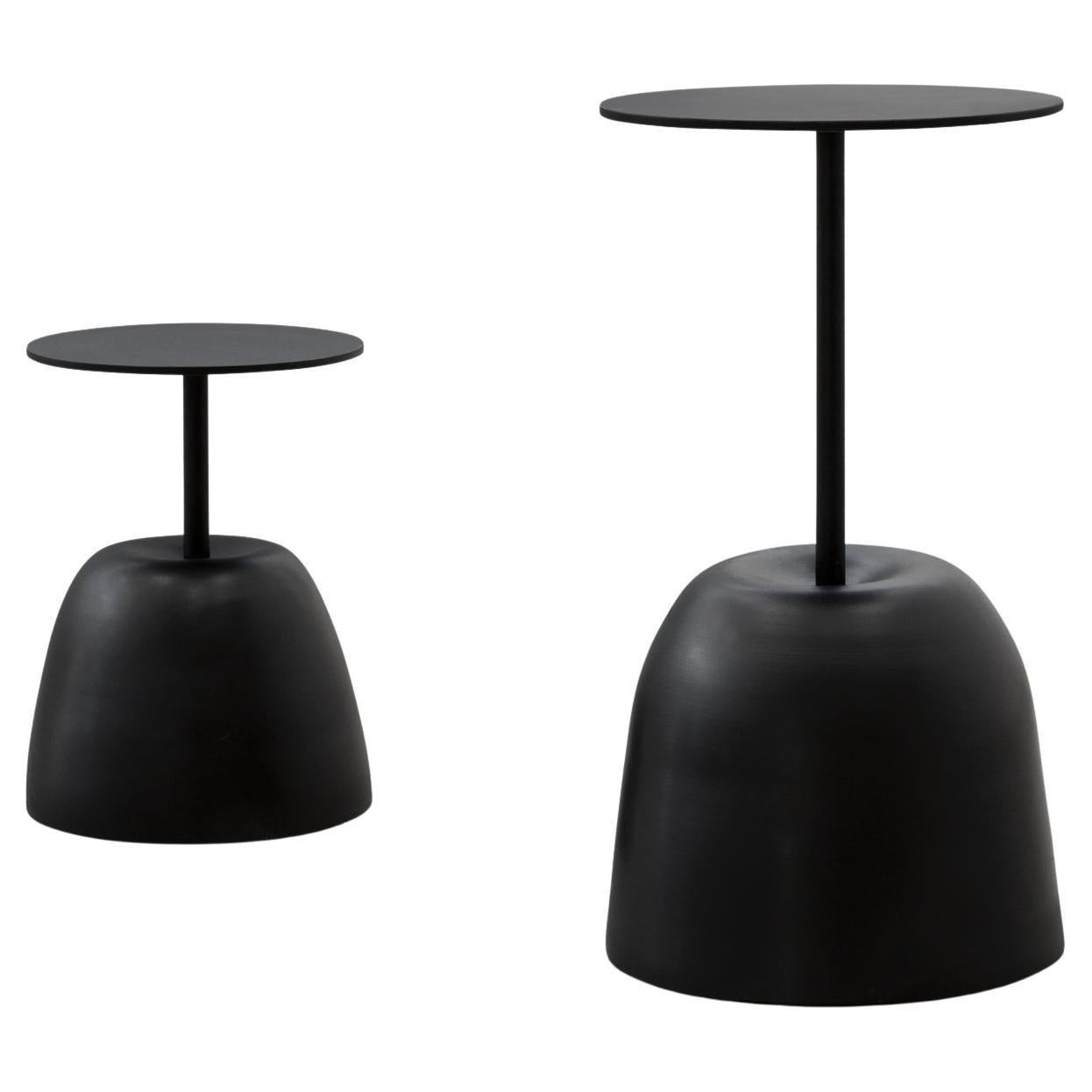 Pair of Basalto Table by Imperfettolab For Sale
