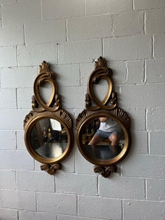 Pair of Bassett Hollywood Regency Giltwood Wall Mirrors, circa 1970s