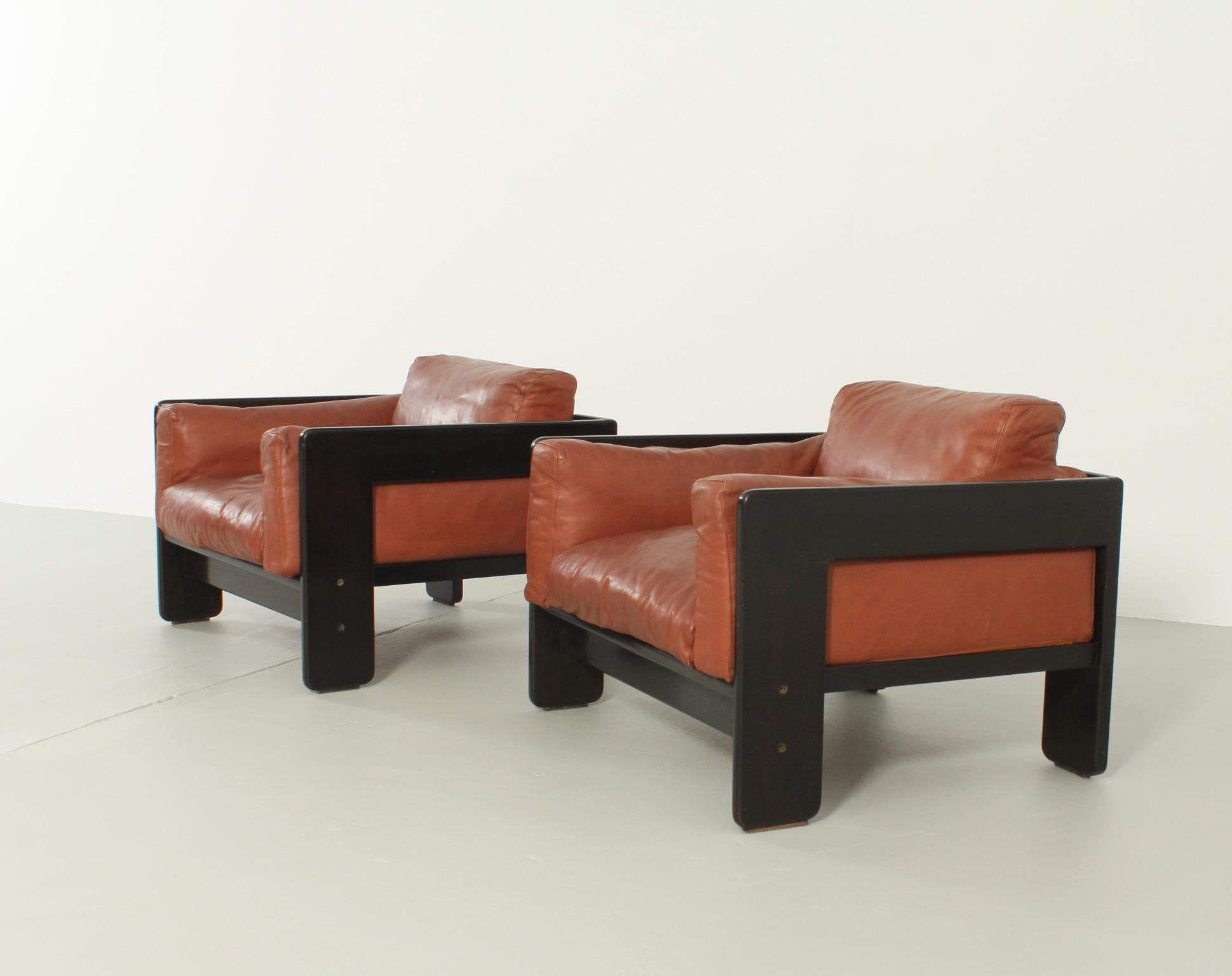 Pair of Bastiano Armchairs by Tobia Scarpa for Gavina, 1960 3