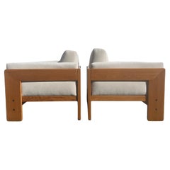 Coppia di sedie Bastiano di Tobia Scarpa, Knoll, Italia, Oak e Avorio 1979