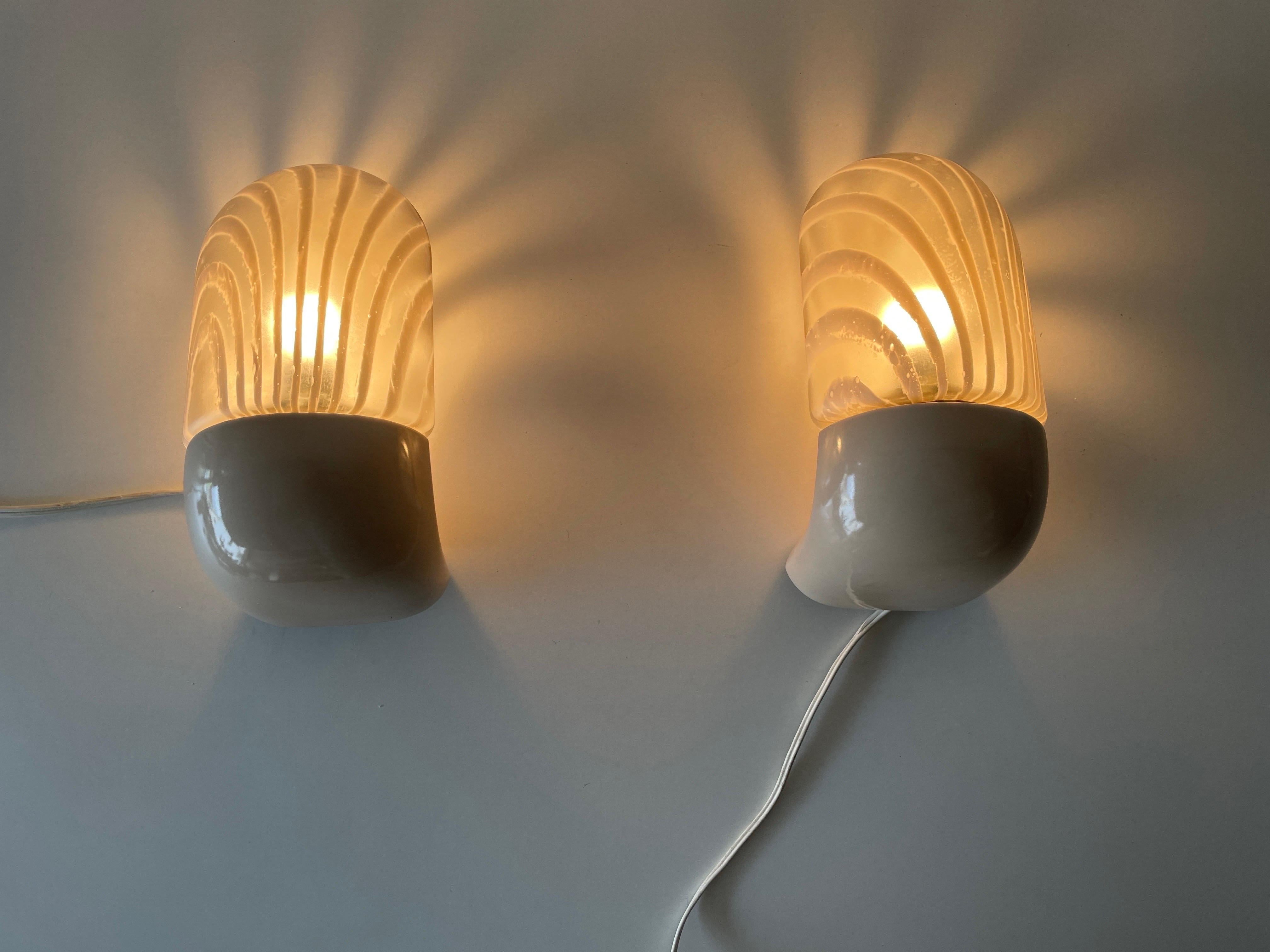 Pair of Bathroom Wall Lamps by Peill Putzler, 1970s, Germany For Sale 4