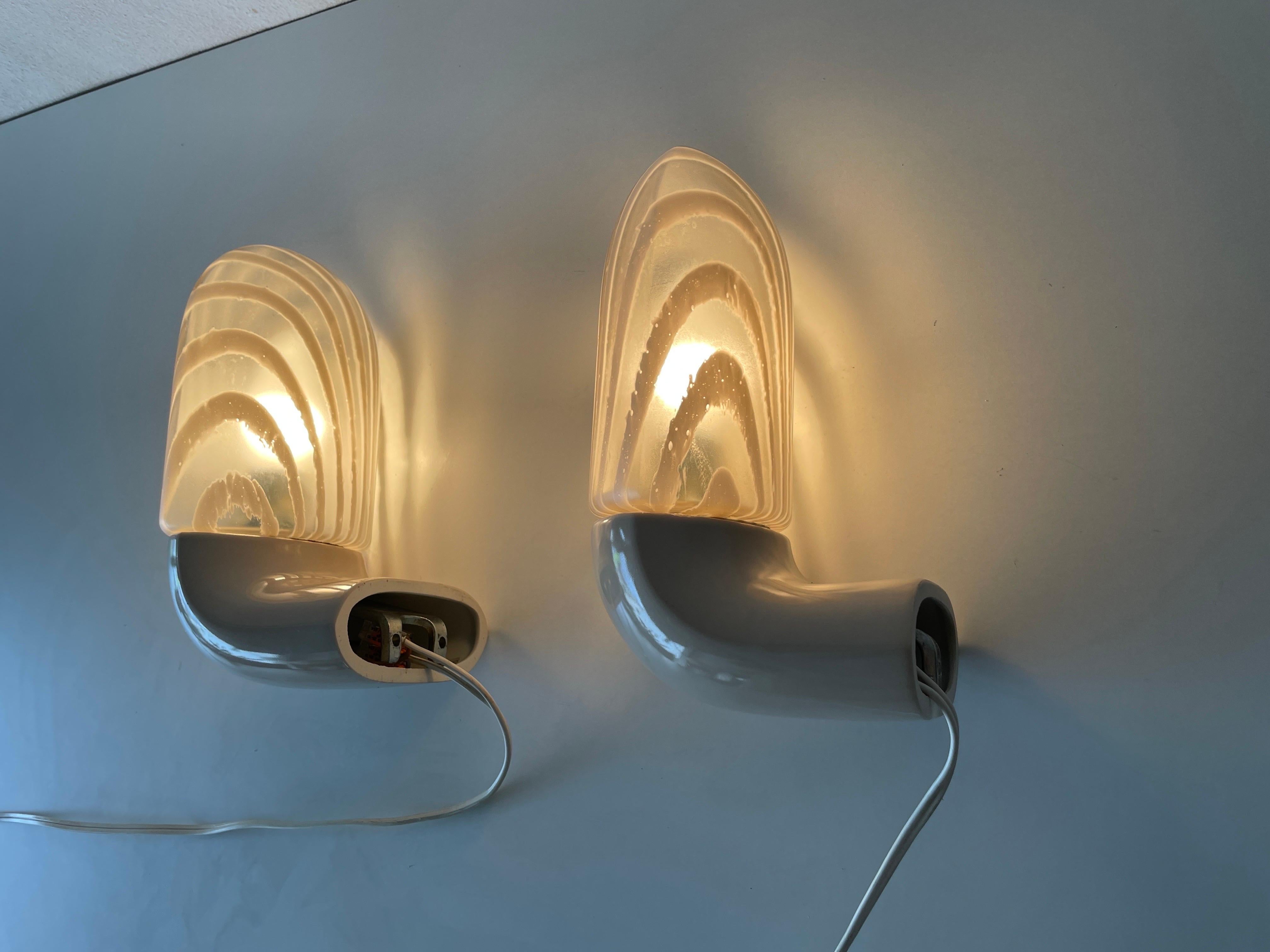 Pair of Bathroom Wall Lamps by Peill Putzler, 1970s, Germany For Sale 5