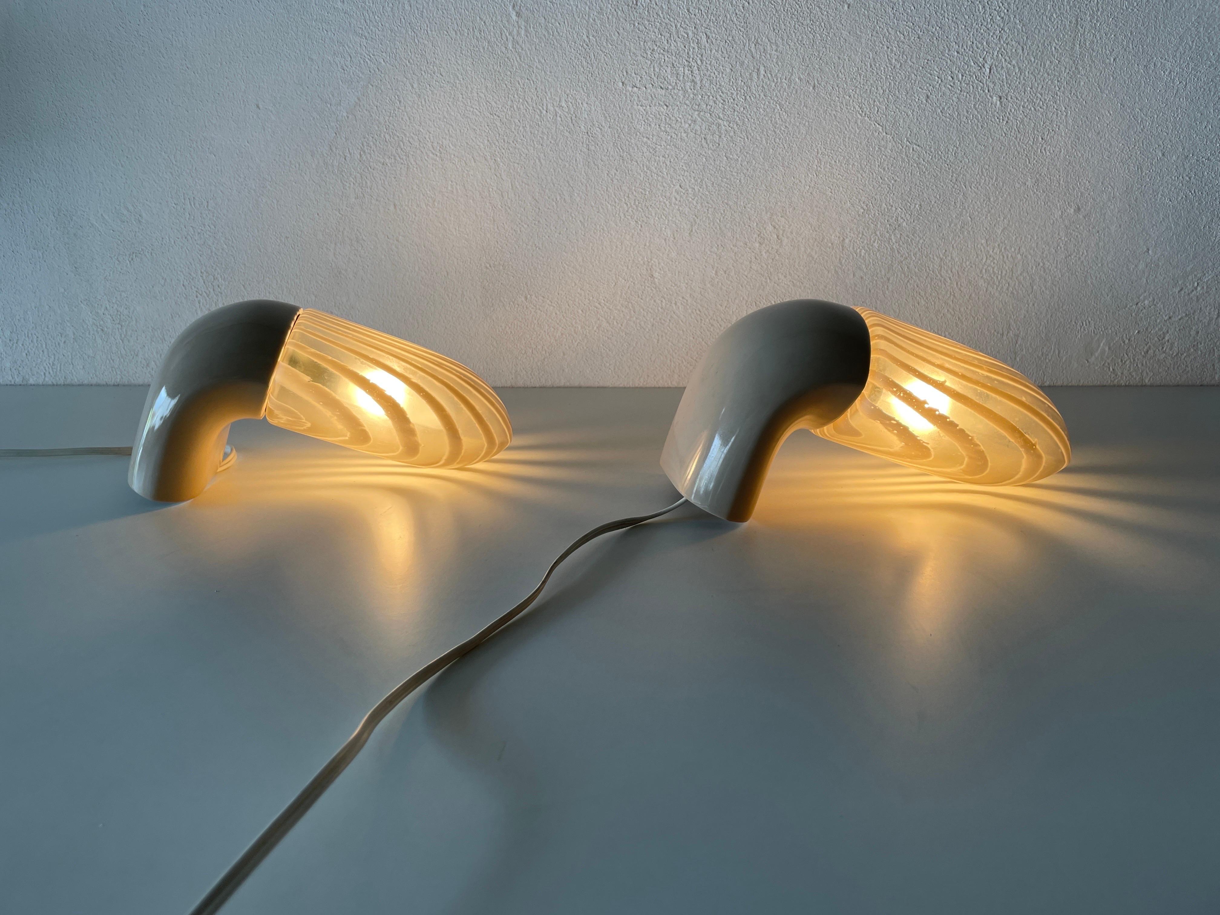 Pair of Bathroom Wall Lamps by Peill Putzler, 1970s, Germany For Sale 6