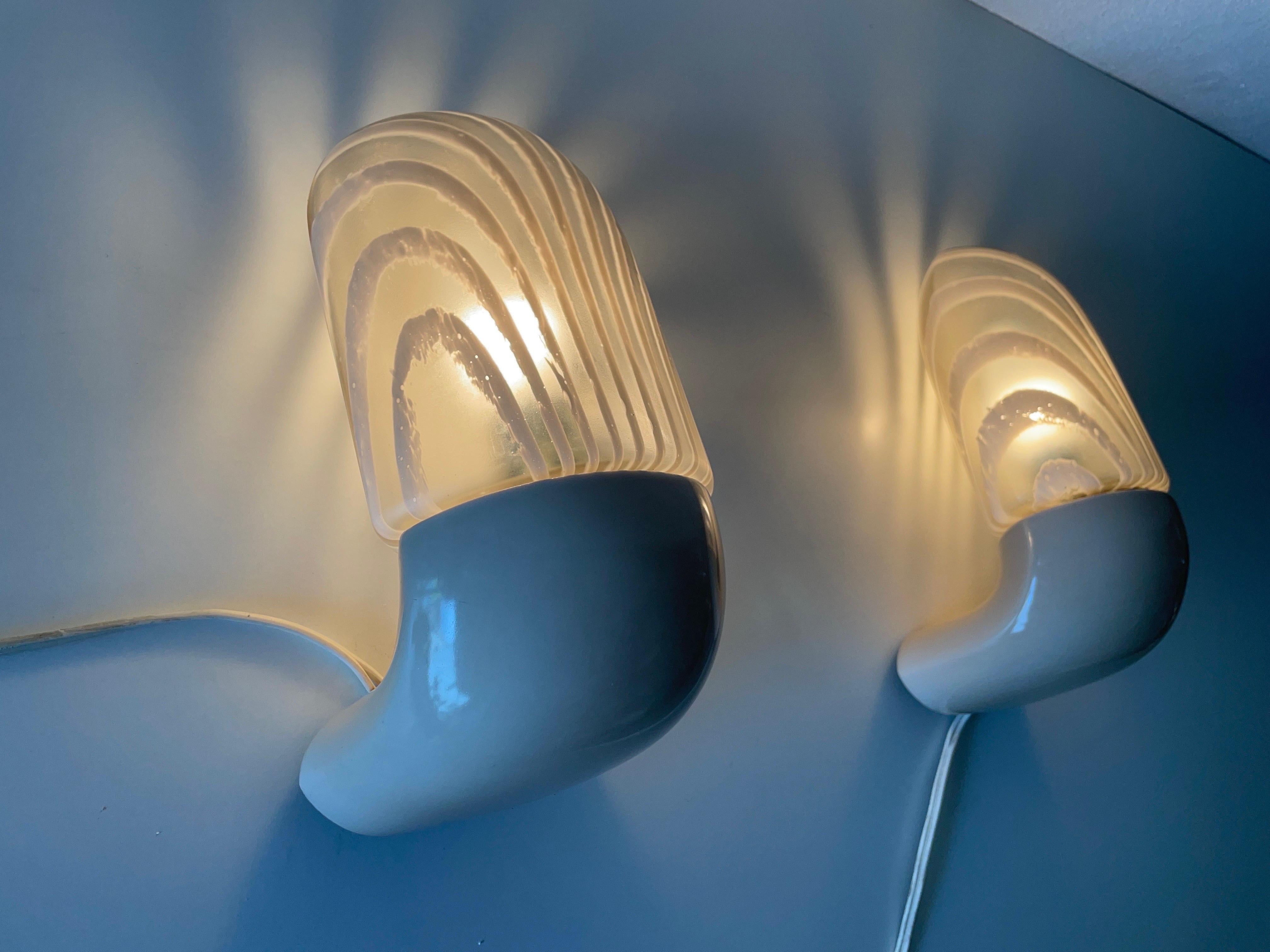 Pair of Bathroom Wall Lamps by Peill Putzler, 1970s, Germany For Sale 7