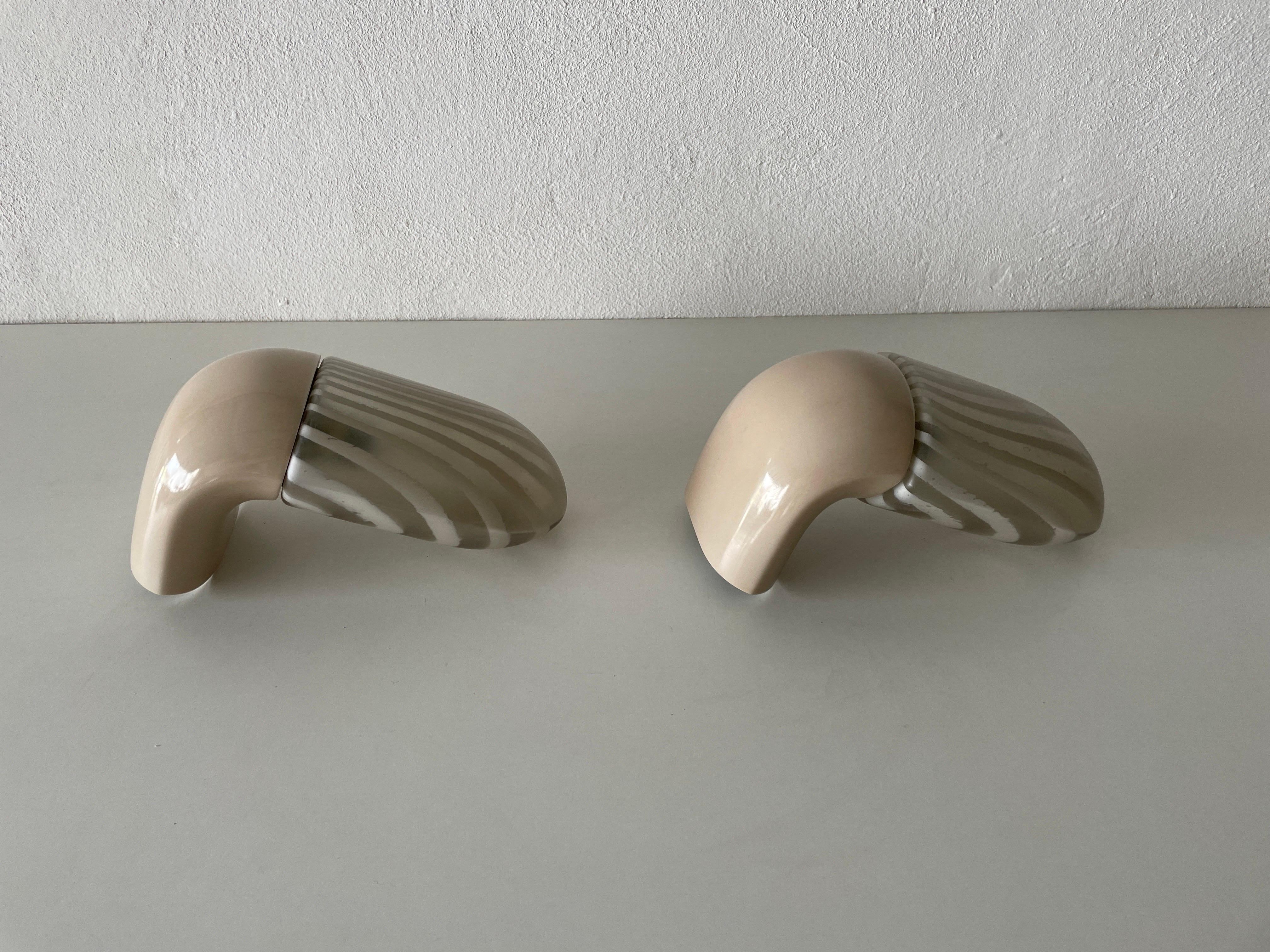 Pair of Bathroom Wall Lamps by Peill Putzler, 1970s, Germany For Sale 1