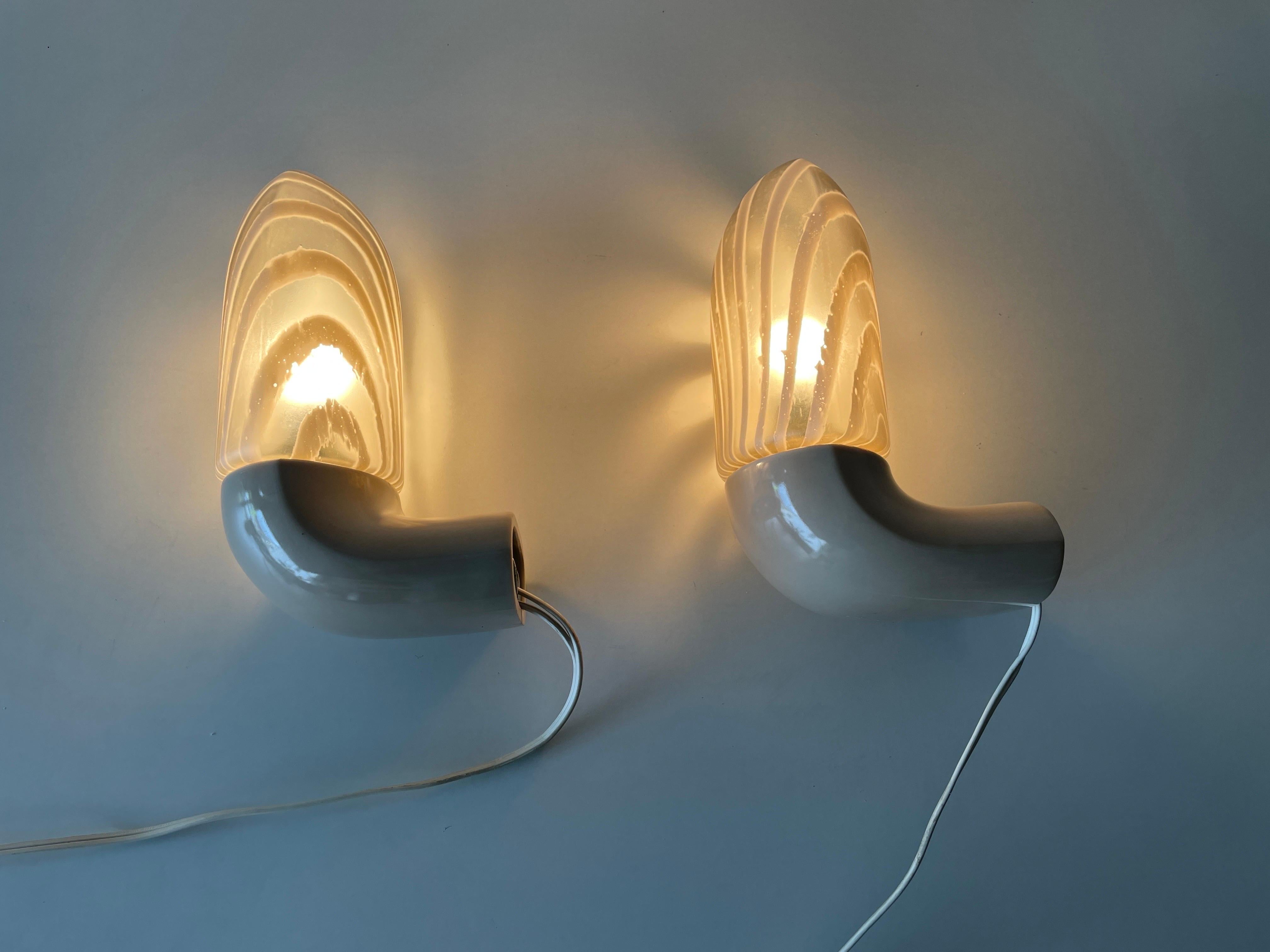Pair of Bathroom Wall Lamps by Peill Putzler, 1970s, Germany For Sale 2