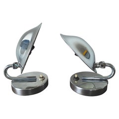 Pair of Bauhaus, Art Deco, Table lamps, Napako, Josef Hurka, Functionalism, 1930