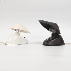 Paire de lampes de table ou d'appliques en bakélite Bauhaus par Elektrosvit, années 1950