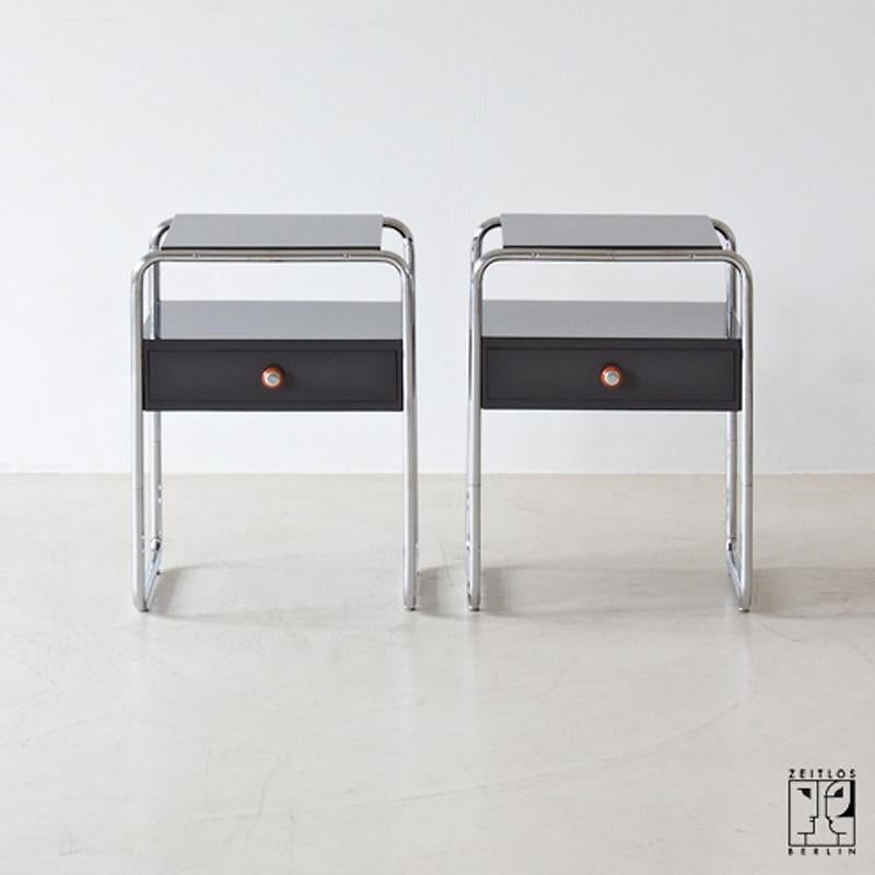 German Pair of Bauhaus bedside cabinets For Sale