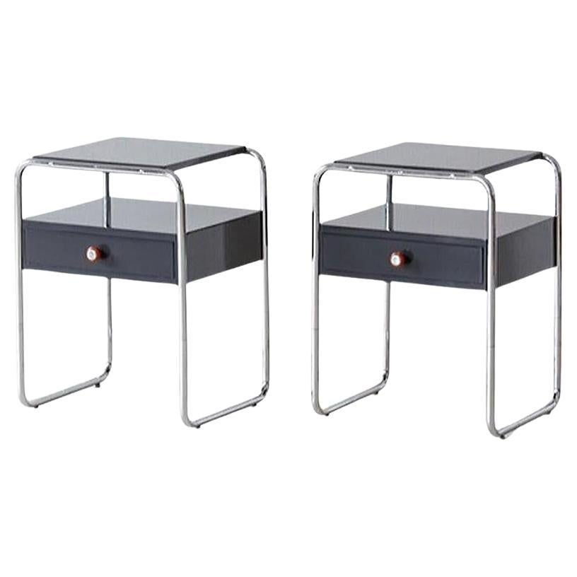 Pair of Bauhaus bedside cabinets For Sale