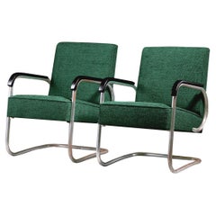 Paire de fauteuils cantilever Bauhaus modèle EK32 de Hynek Gottwald, 1935