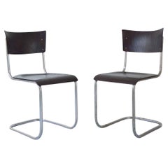 Pair of Bauhaus Cantilever Desk Chairs by Robert Slezák, 1930s