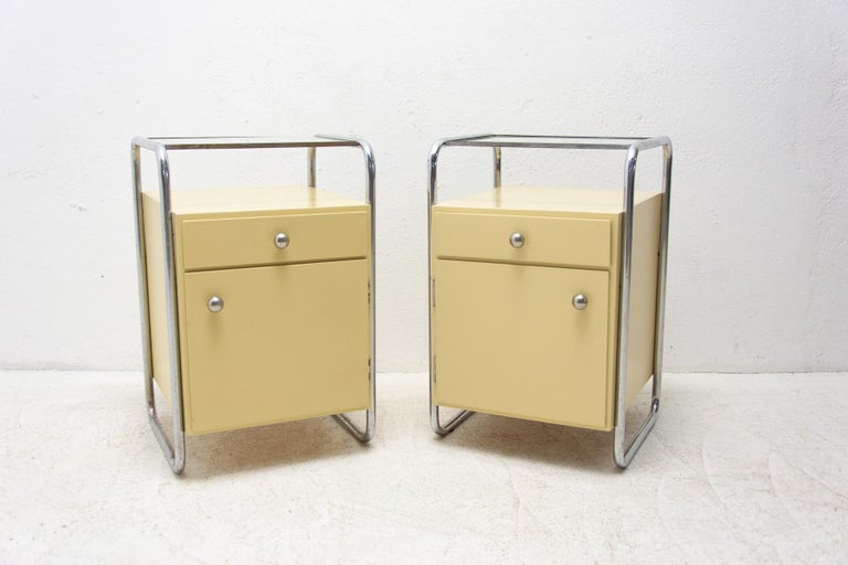 Pair of Bauhaus Chrome Bedside Tables, 1930’s, Czechoslovakia at 1stDibs — free download