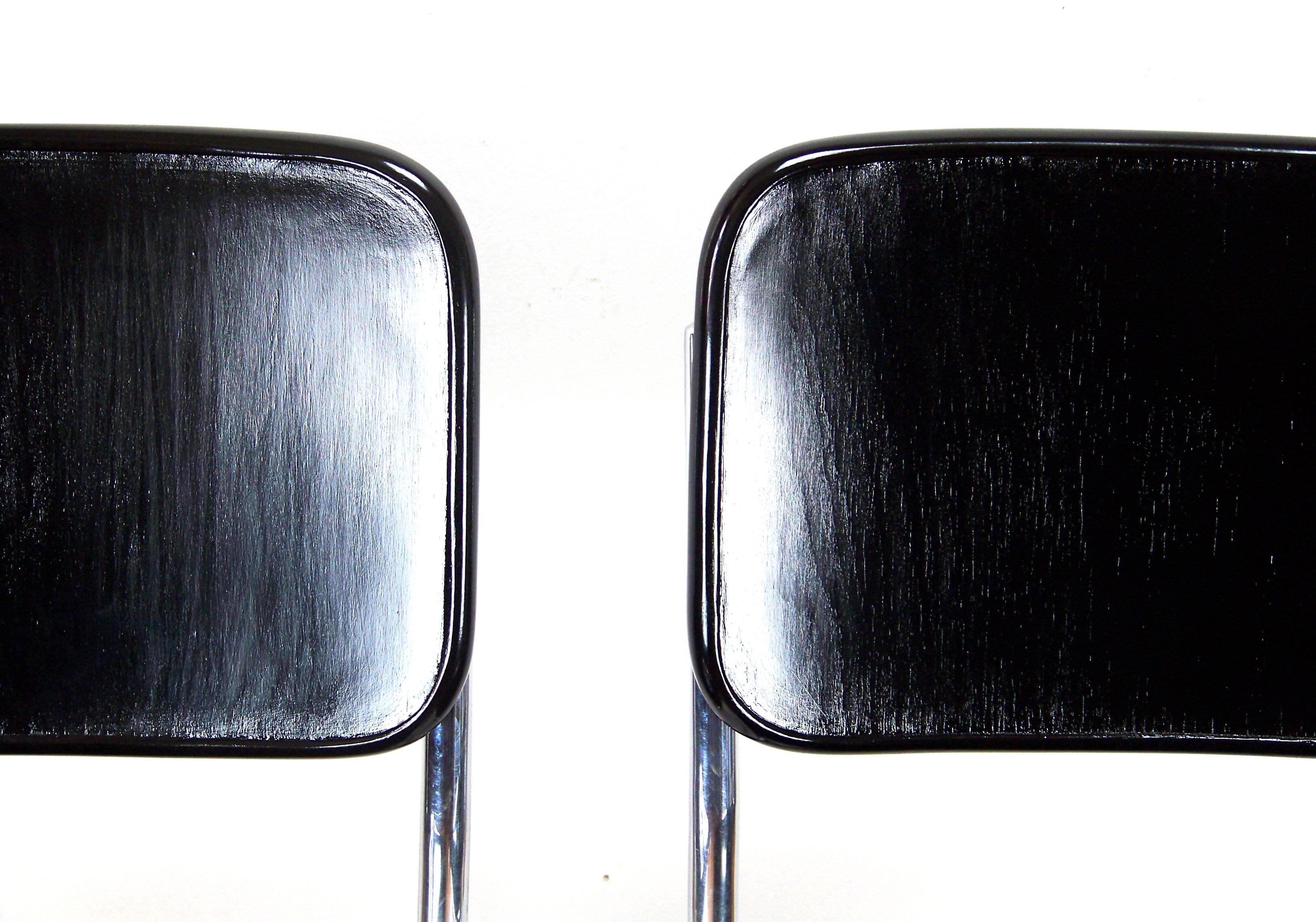 20th Century Pair of Bauhaus Chrome Chairs by Mart Stam, circa 1930