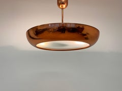 Pair of Bauhaus / Functionalist Copper Pendants UFO by Napako - 1940s
