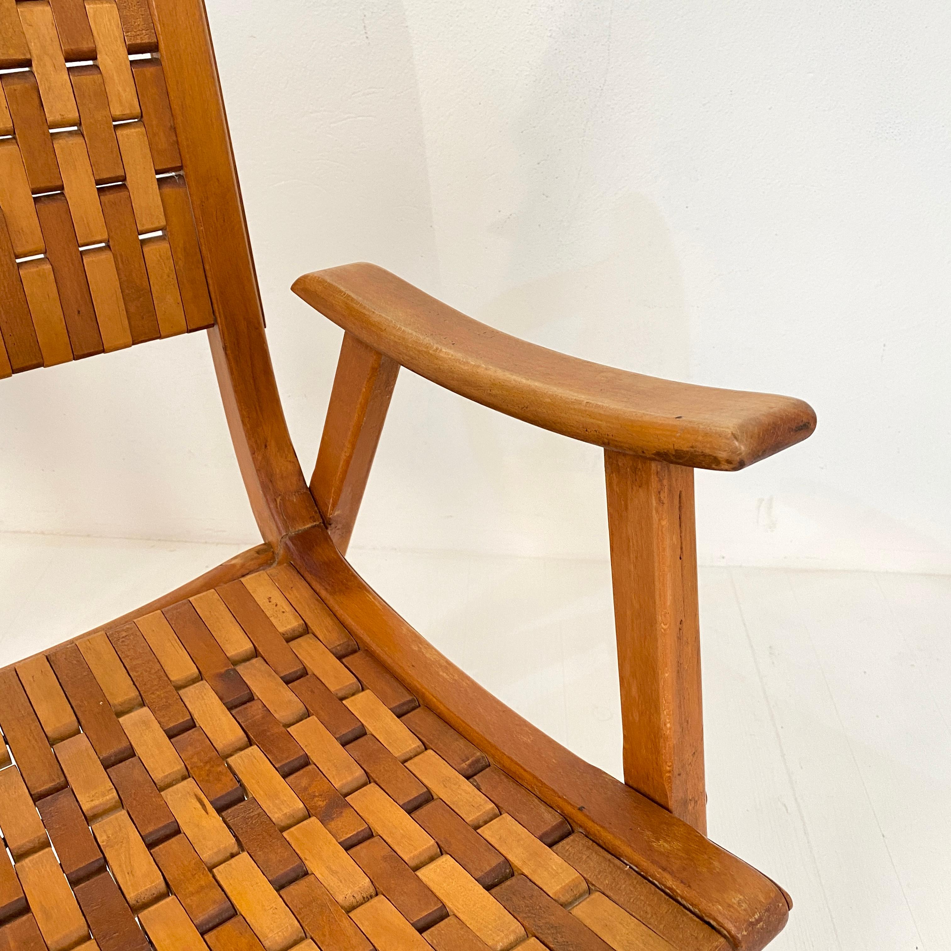 Pair of Bauhaus Lounge Chairs by Erich Dieckmann for Gelenka in Beechwood, 1930s 11