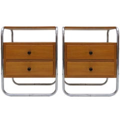 Pair of Bauhaus Nightstands