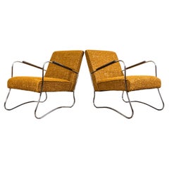 Pair of Bauhaus Style Armchairs from Wschód Zadziele, 1950s