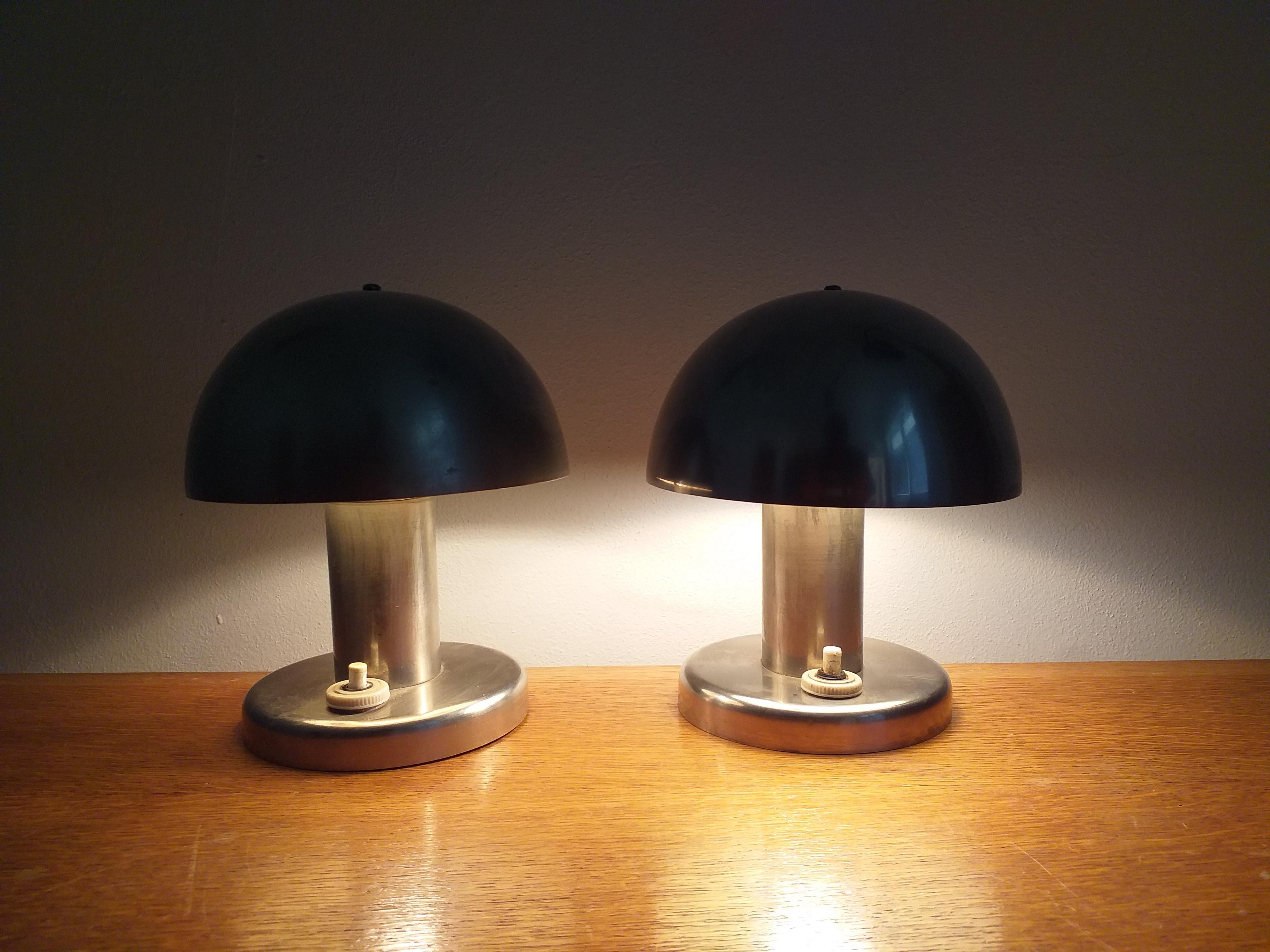 Pair of Bauhaus Table Lamps Franta Anyz, 1930 5