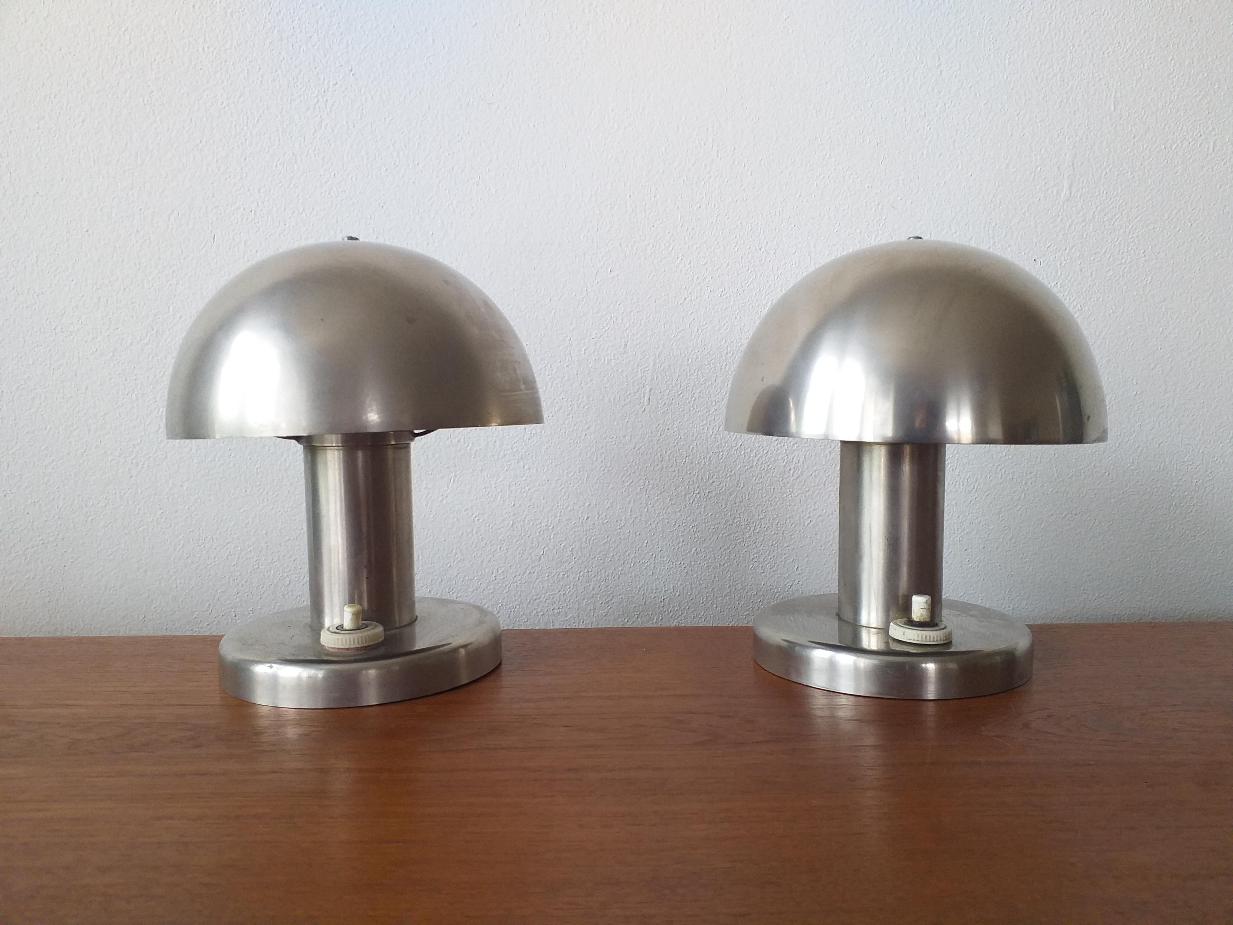 Pair of Bauhaus Table Lamps Franta Anyz, 1930 1