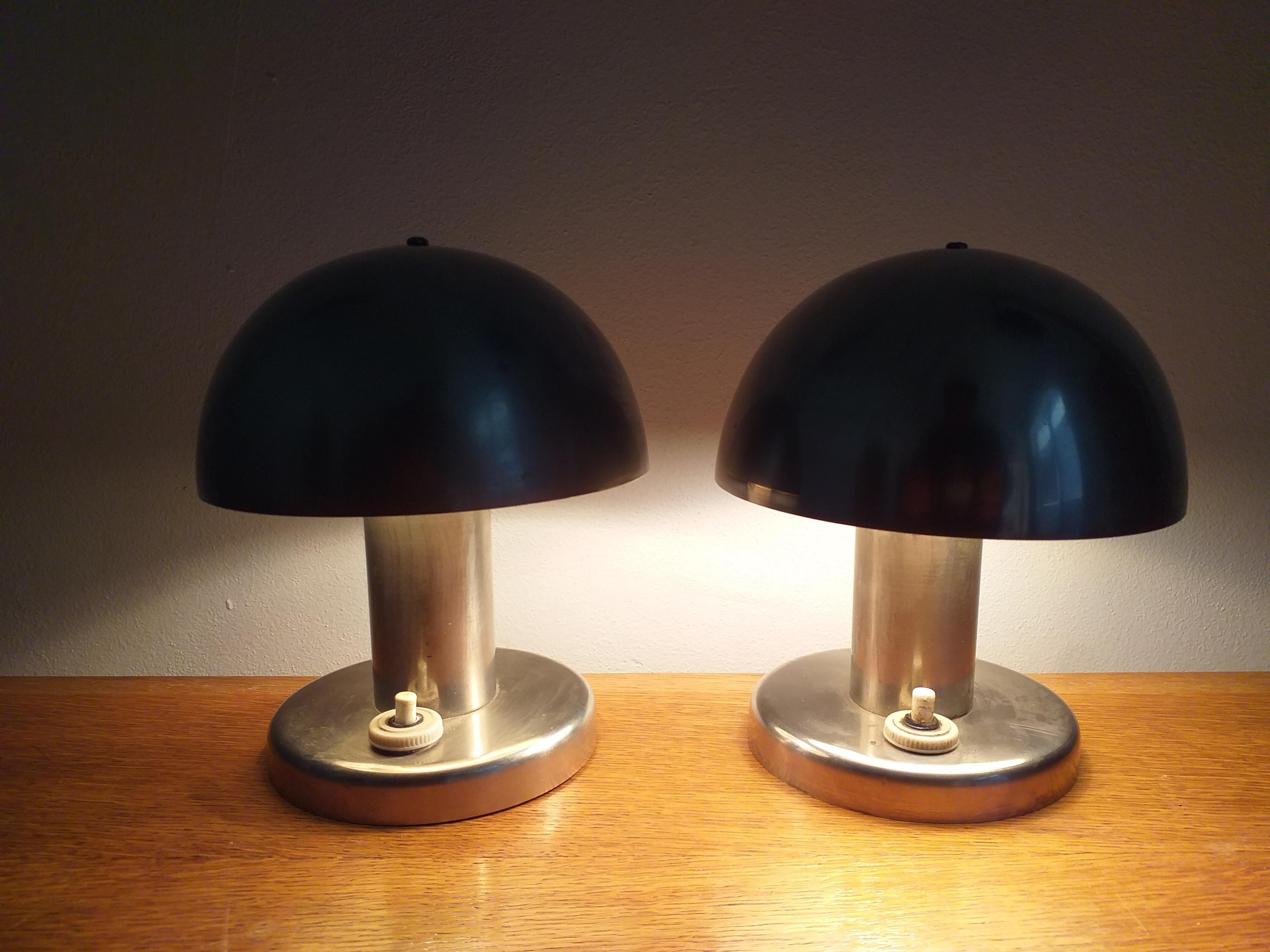 Pair of Bauhaus Table Lamps Franta Anyz, 1930 2