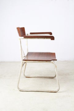 Pair of Bauhaus Tubular Armchairs, 1920s