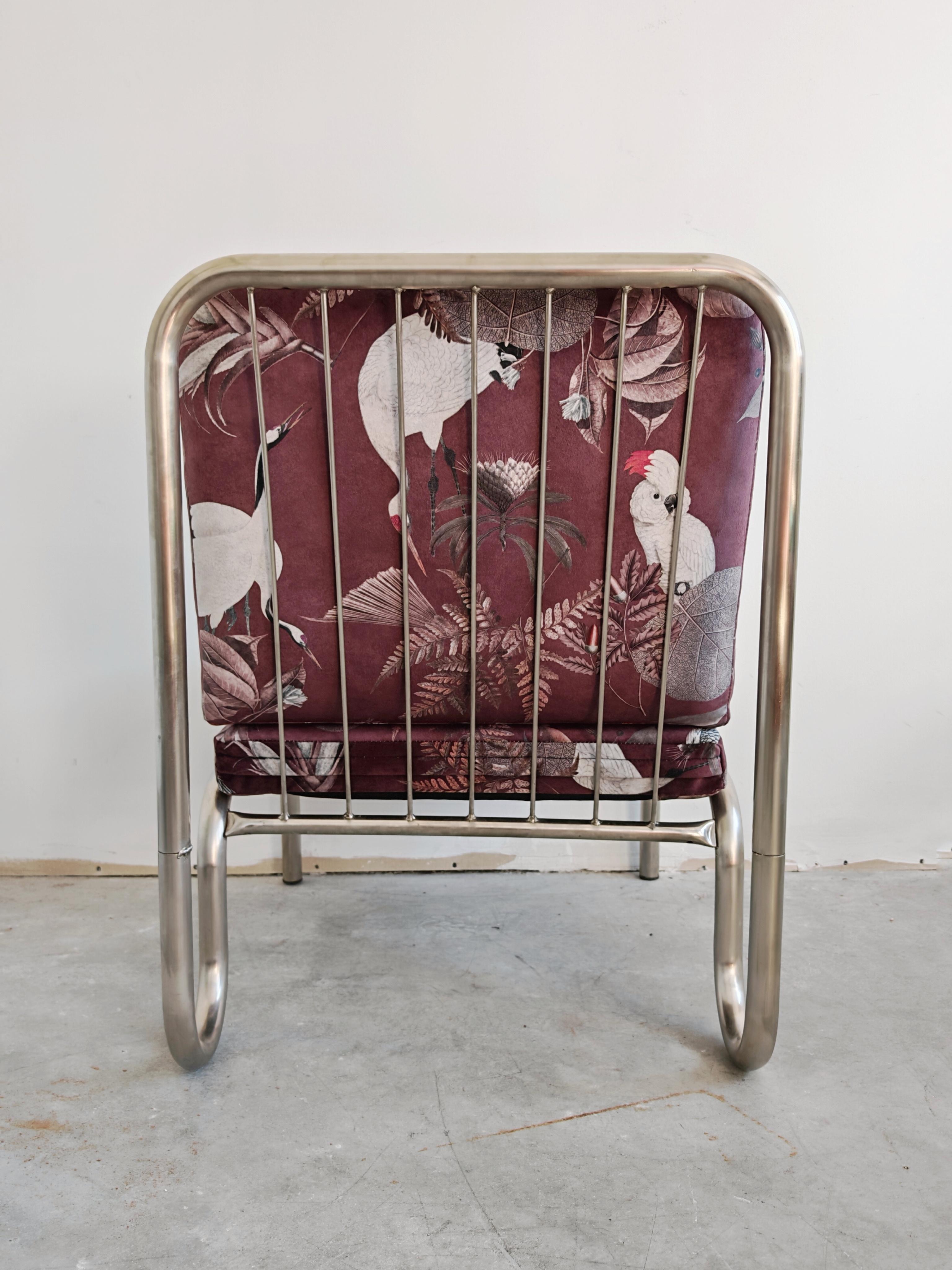 Paire de chaises longues tubulaires Bauhaus en acier, Allemagne de l'Ouest, années 1950 en vente 5