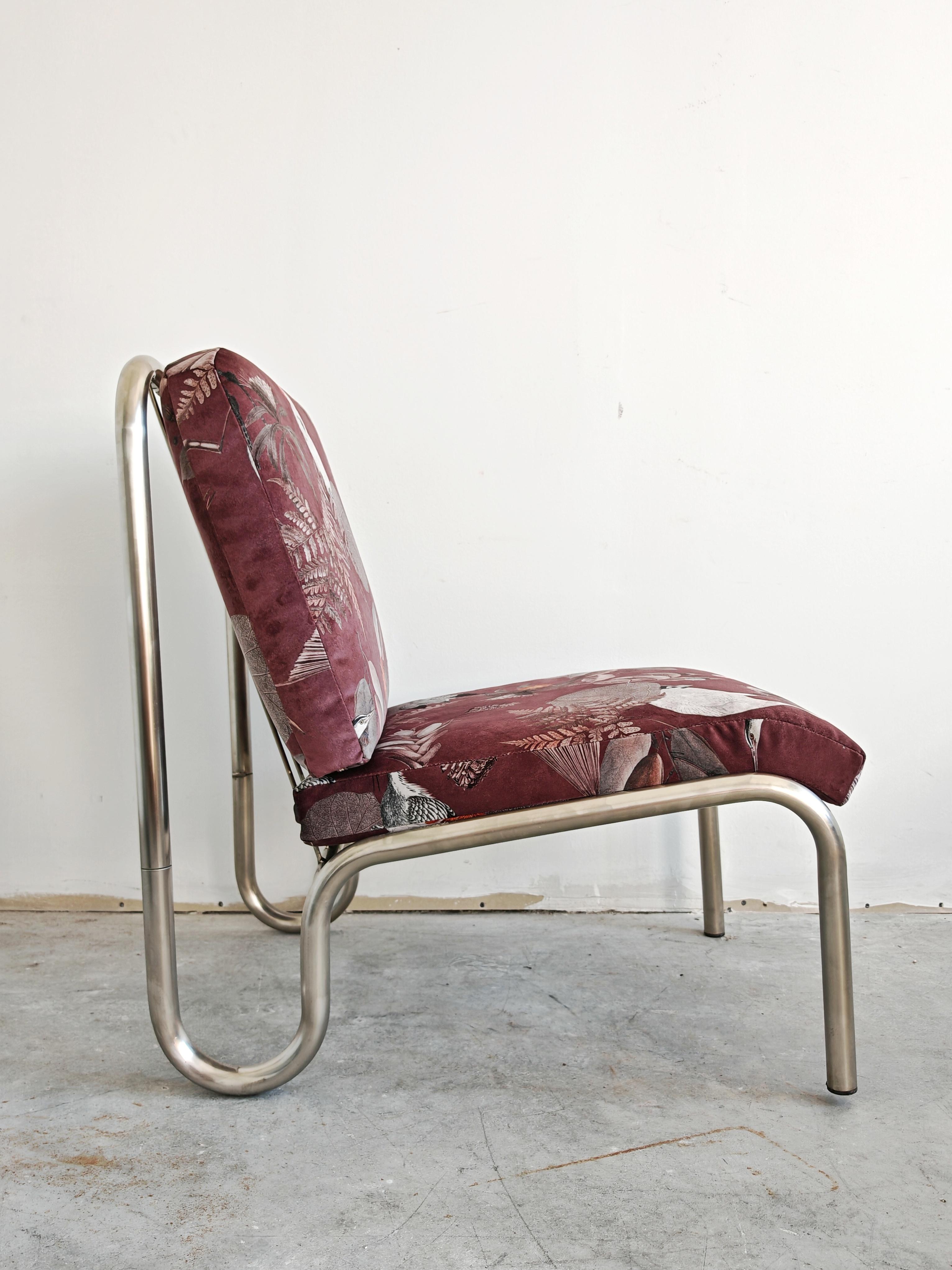 Acier Paire de chaises longues tubulaires Bauhaus en acier, Allemagne de l'Ouest, années 1950 en vente