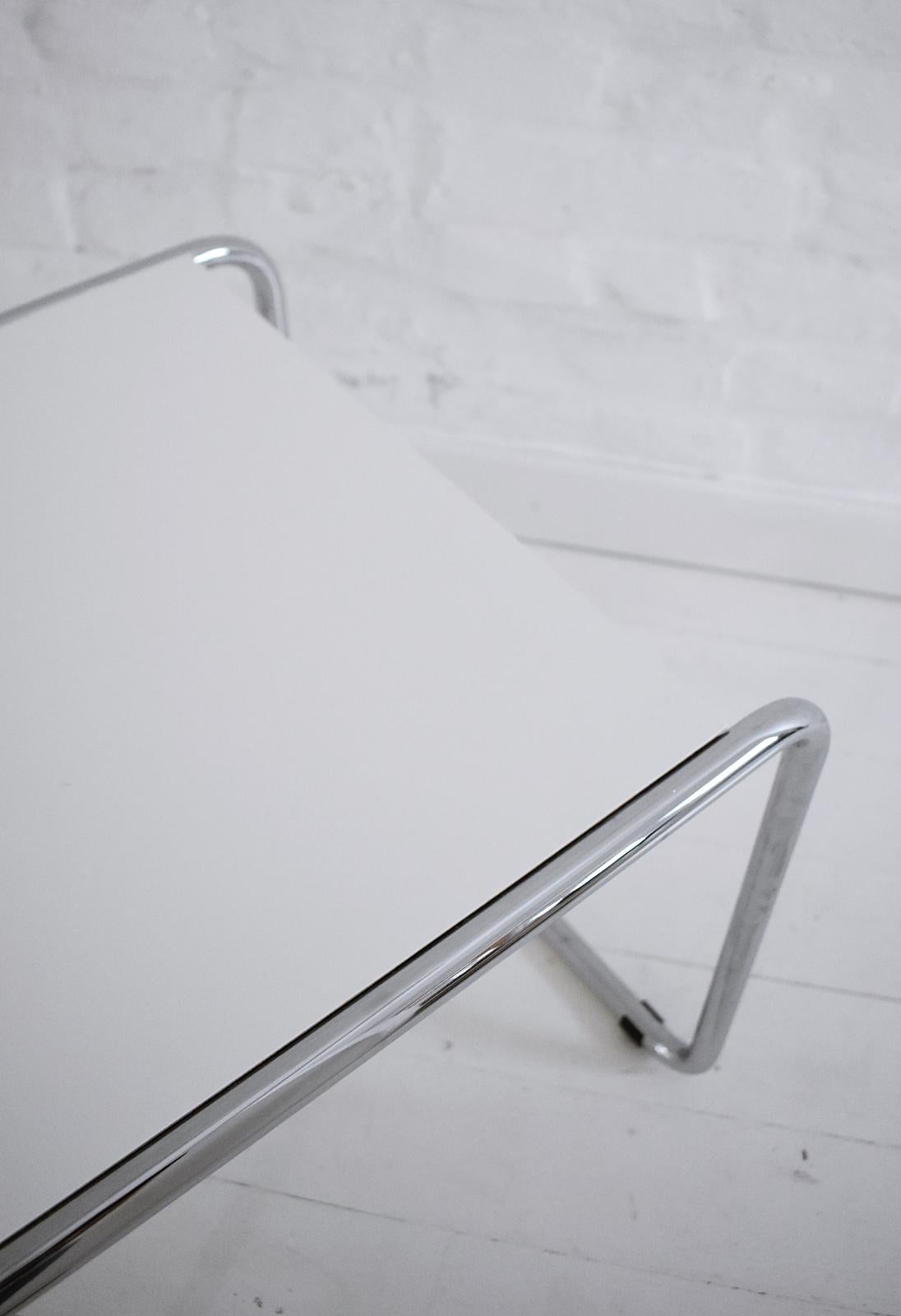 Pair of Bauhaus Tubular Side Tables after Marcel Breuer, Italy, 1990 1