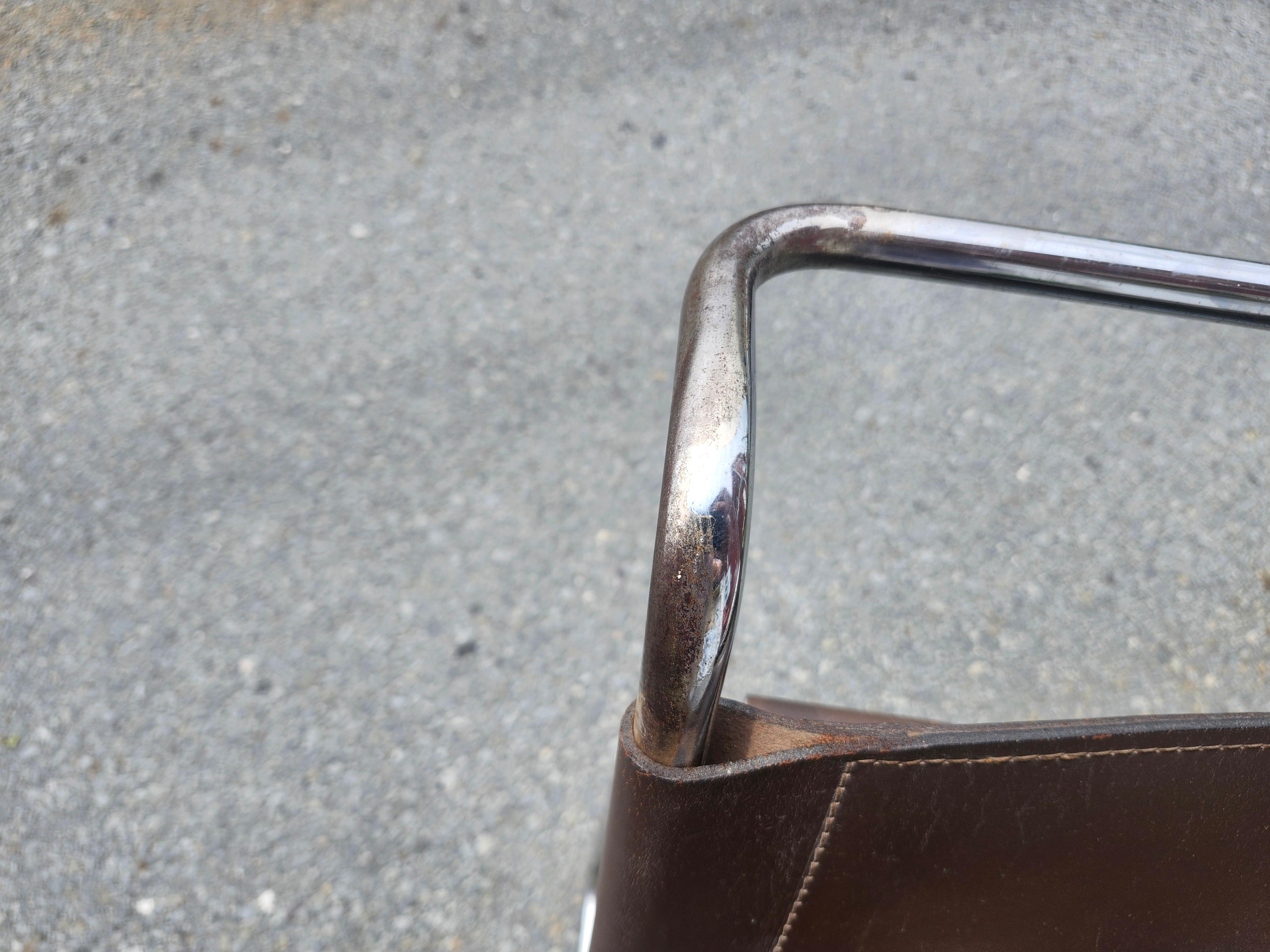 Pair of Bauhaus Wassilly Chairs by Marcel Breur Mid Century c1965 Knoll Stendig For Sale 6