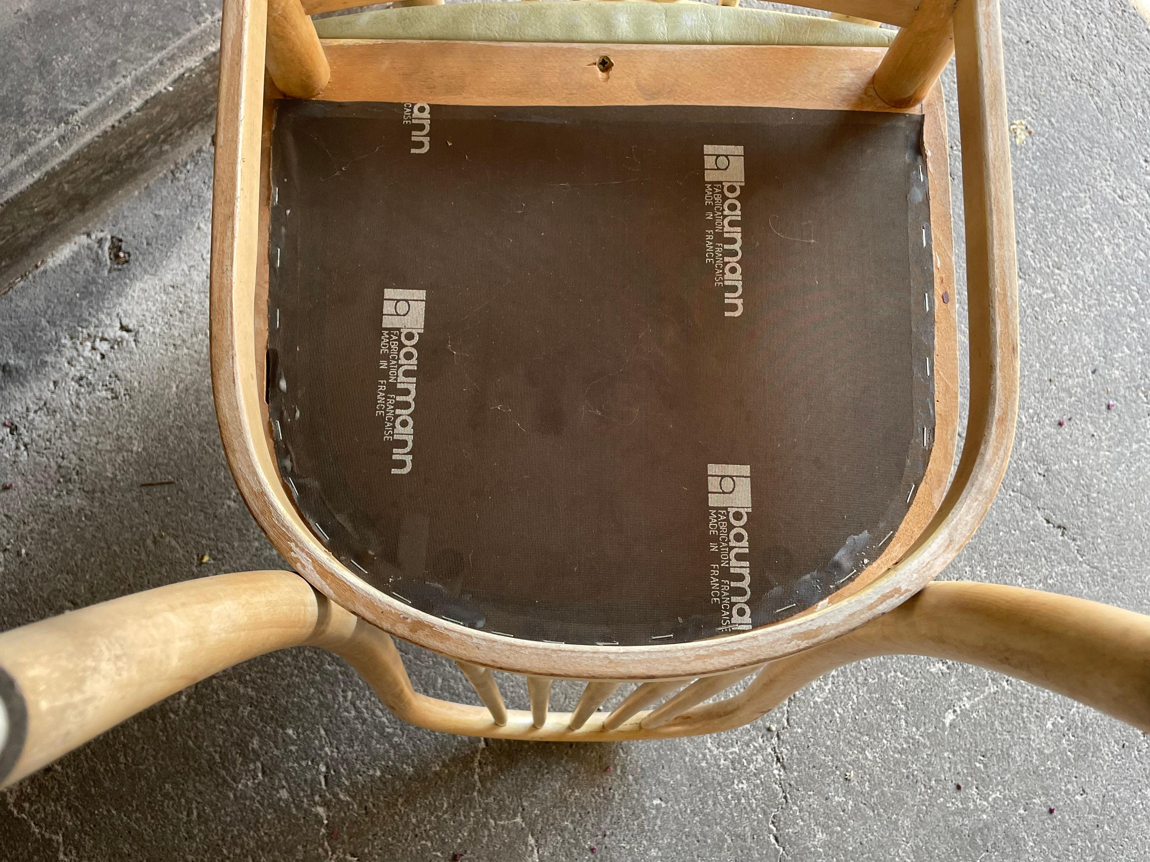 Coppia di sedie da bistrot Baumann, Francia In condizioni buone in vendita a GRENOBLE, FR